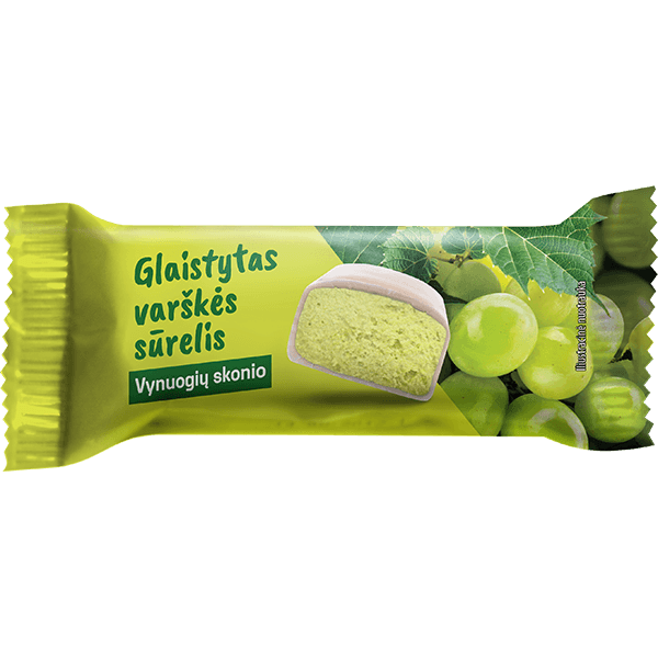 Varenos Pienelis - Glazed Curd Cheese Bar with Grape 40g