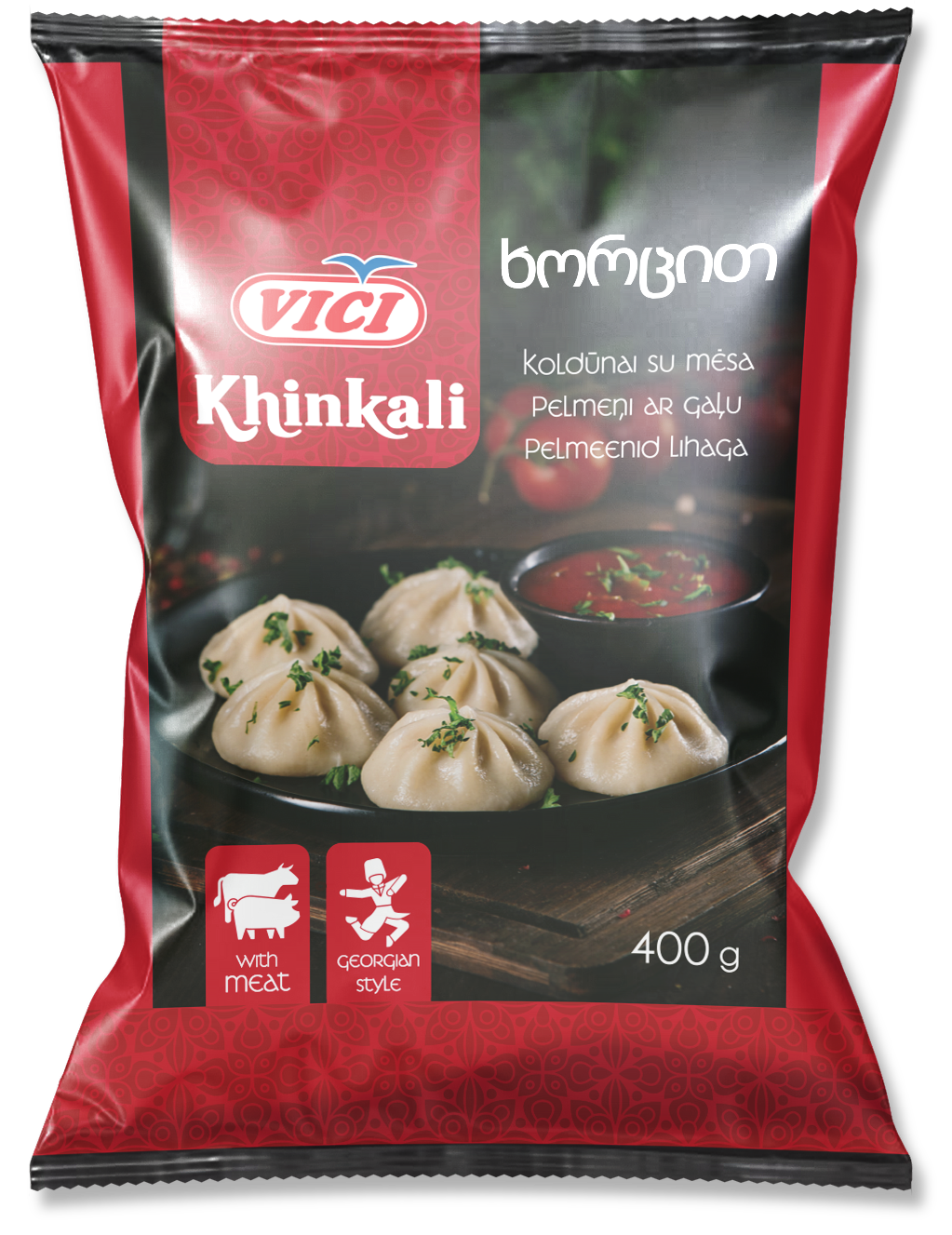 Vici - Khinkali Dumplings with Meat 400g