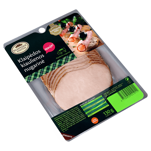 Klaipedos Maistas - Hot Smoked Klaipedos Pork Loin Sliced 130g