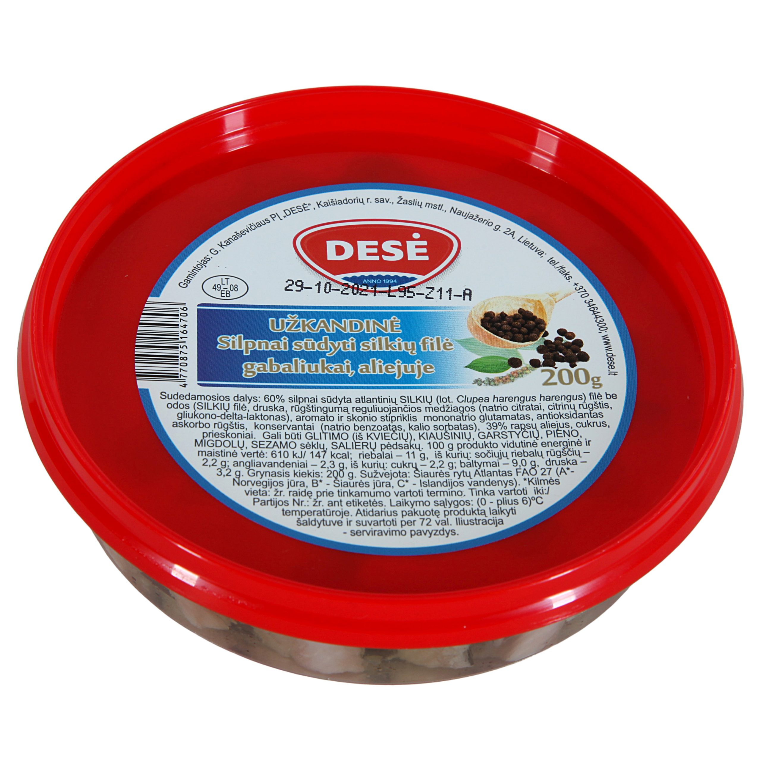 Dese - Uzkandine Herring Pieces 200g