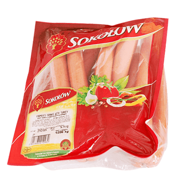 Sokolow - Farmers Franks with Turkey kg (~1kg)