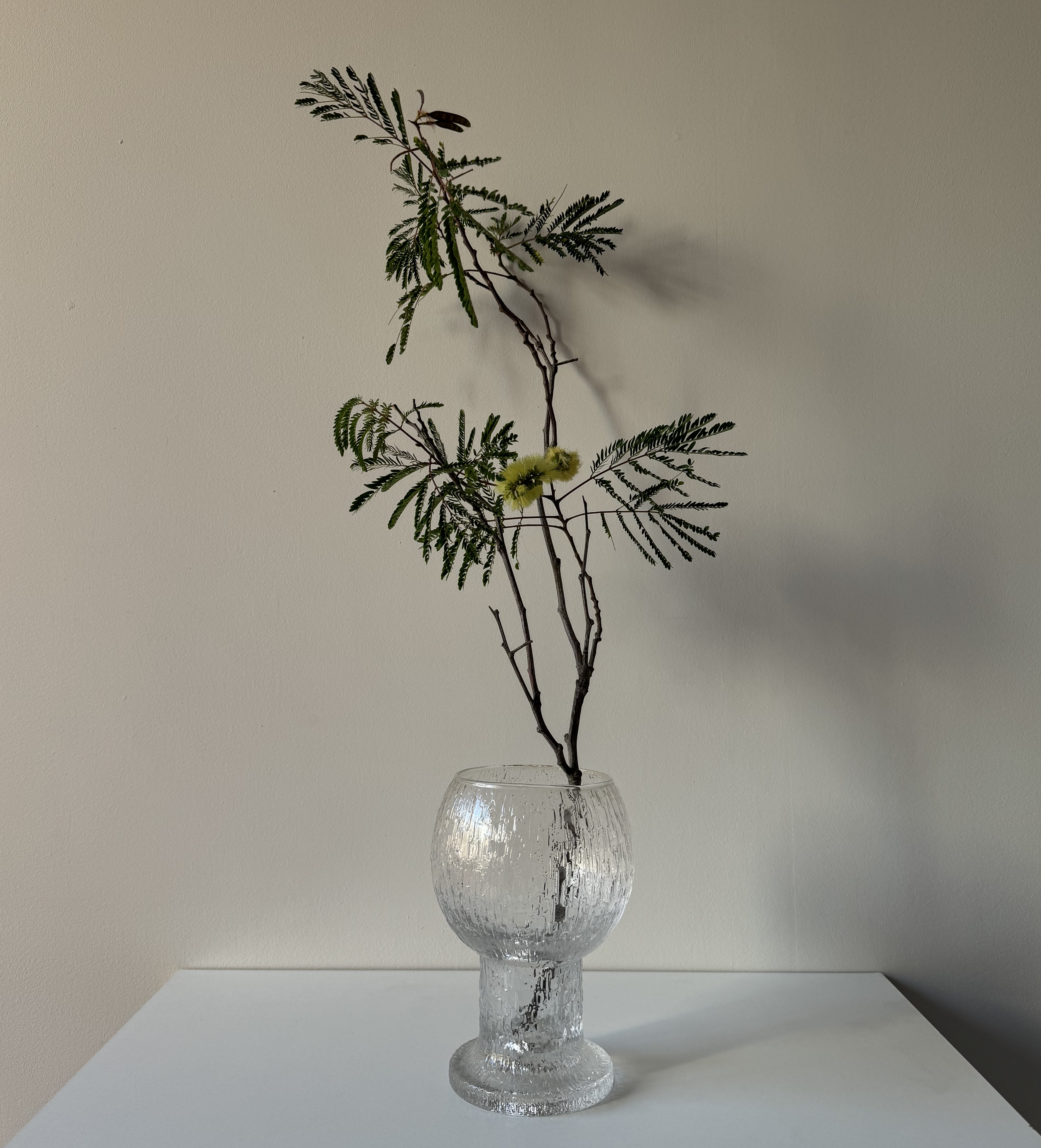 Glass bowl-vase from the 1960s-70s/Iittala Kekkerit / Designer Timo Sarpaneva