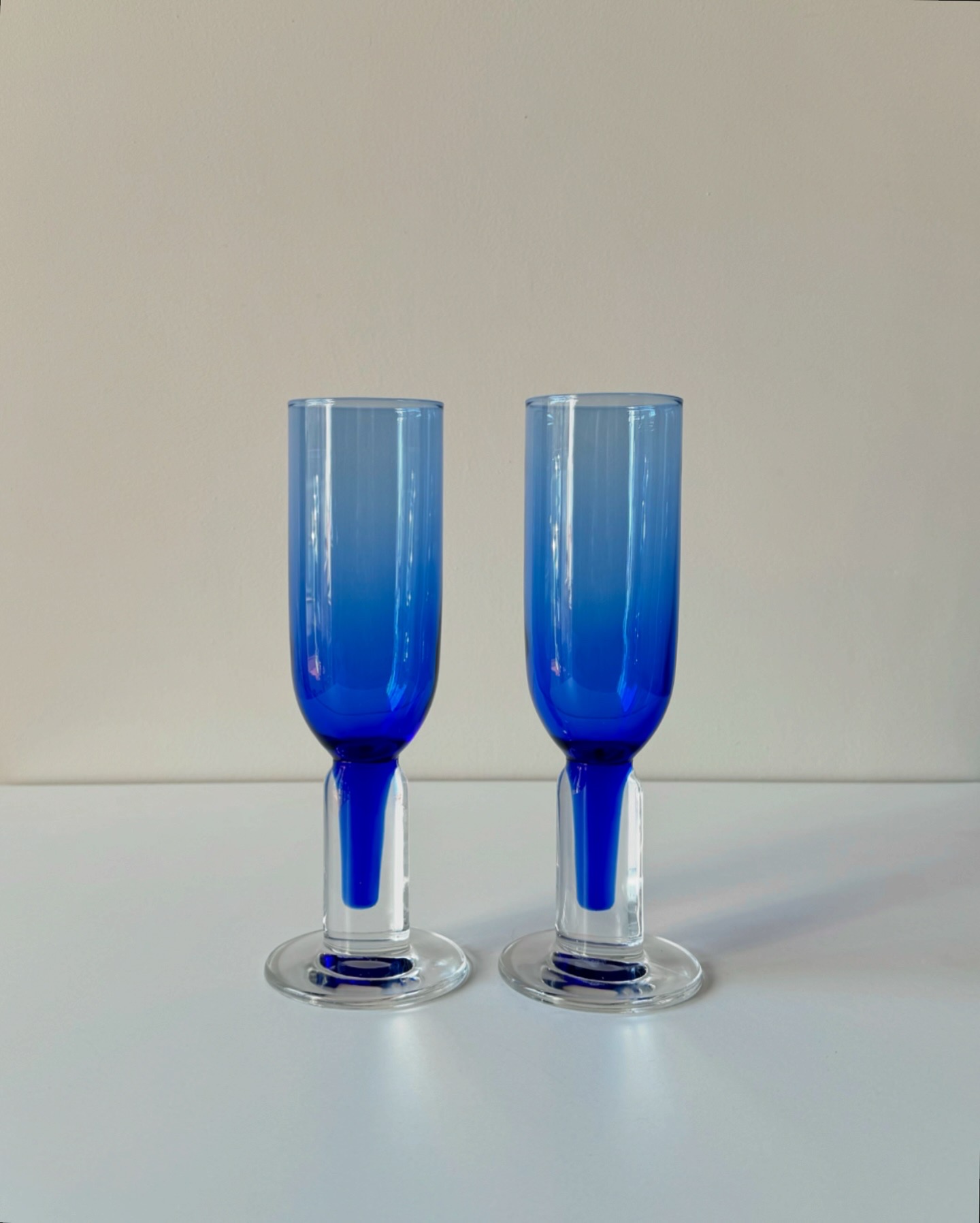  Studio Bormioli Rocco  Champagne Flutes Set of 2  