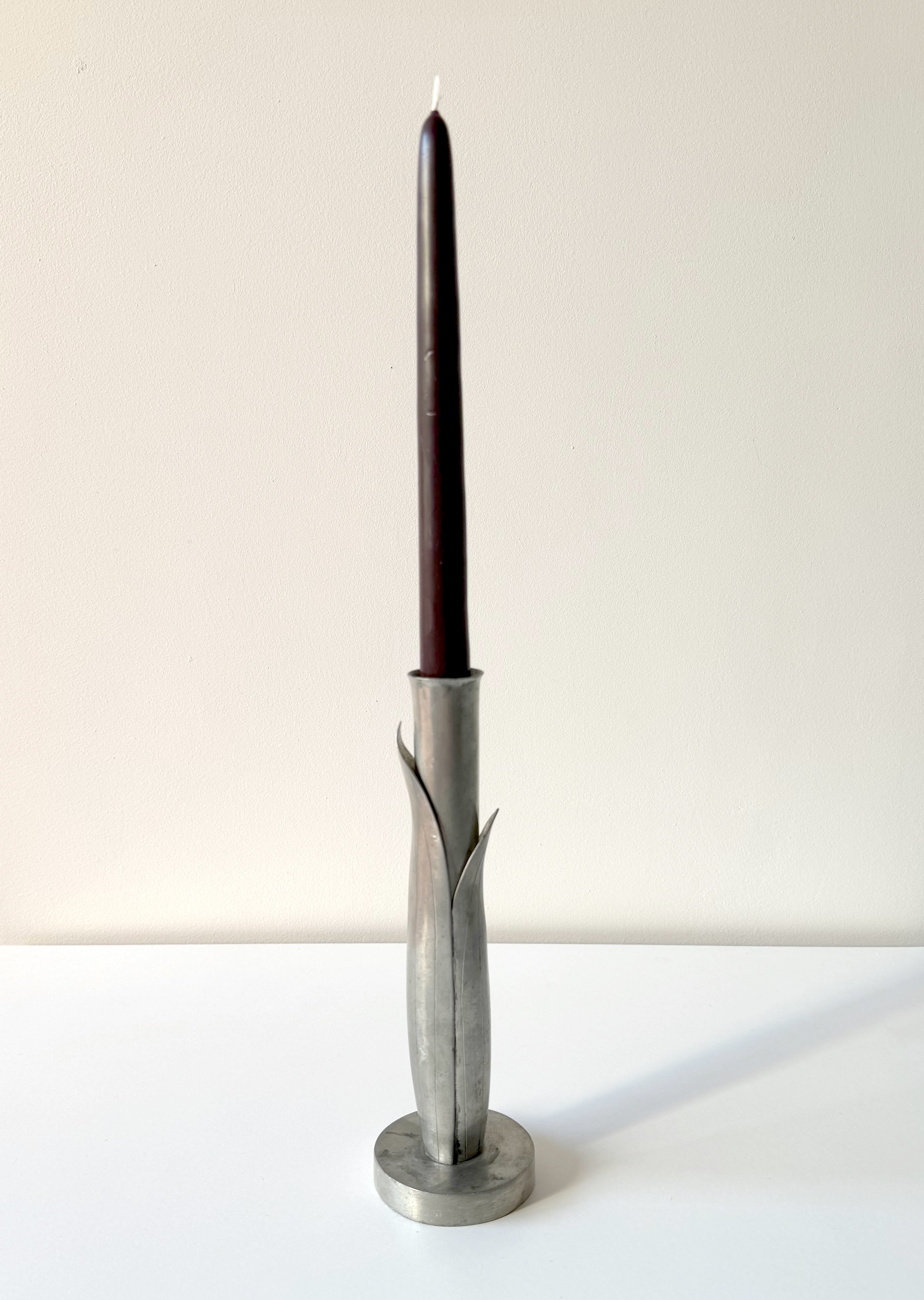 Handcrafted Metal Candle Holder/ Finland 