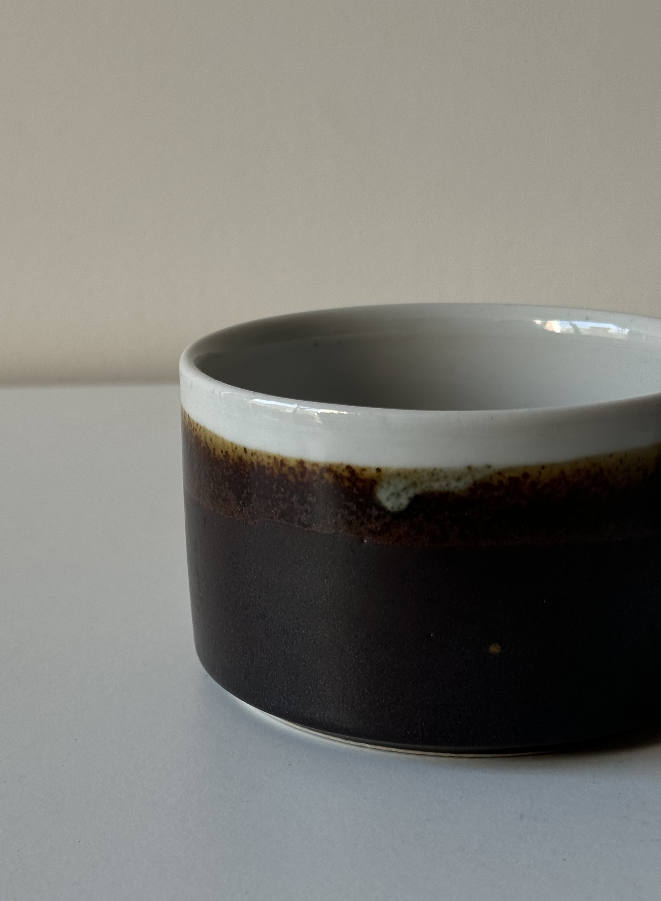 Handcrafted sugar bowl and cream jug by the Finnish company Pentik, 1975-1980  
