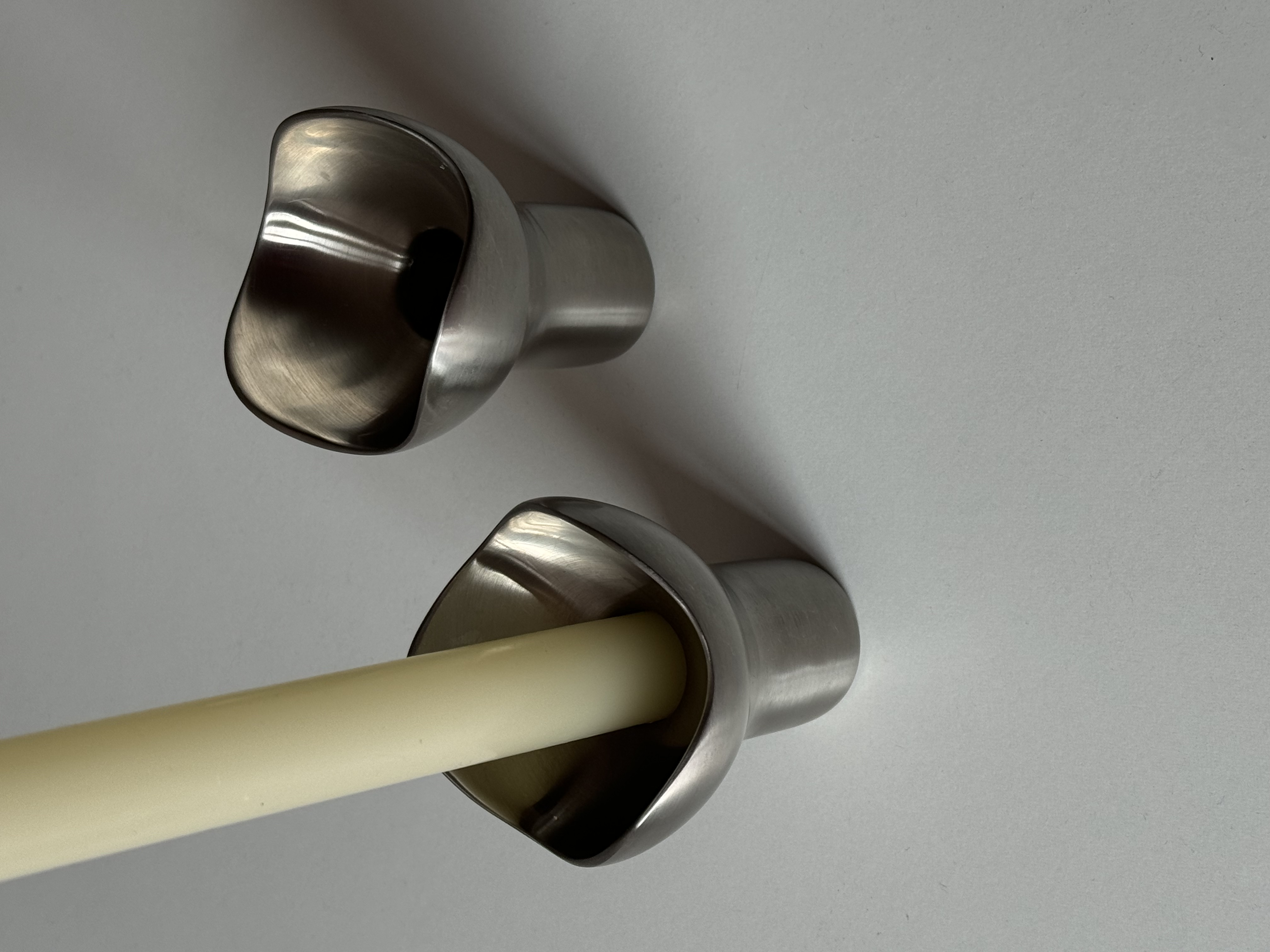 Metal Candle Holders 1990s/Danish Design by Georg Jensen 