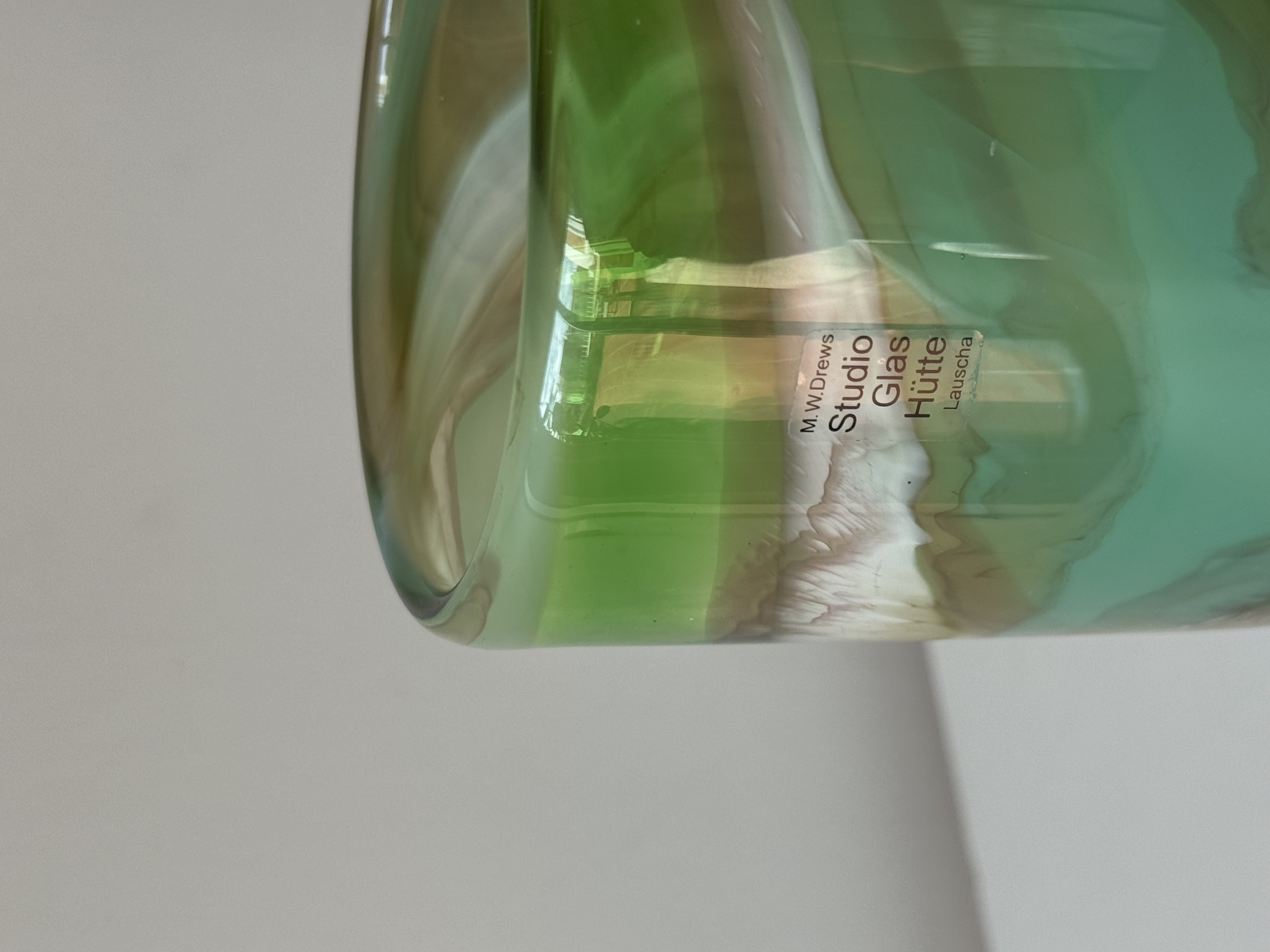 Handmade vase  Glas hagen HÜTTE