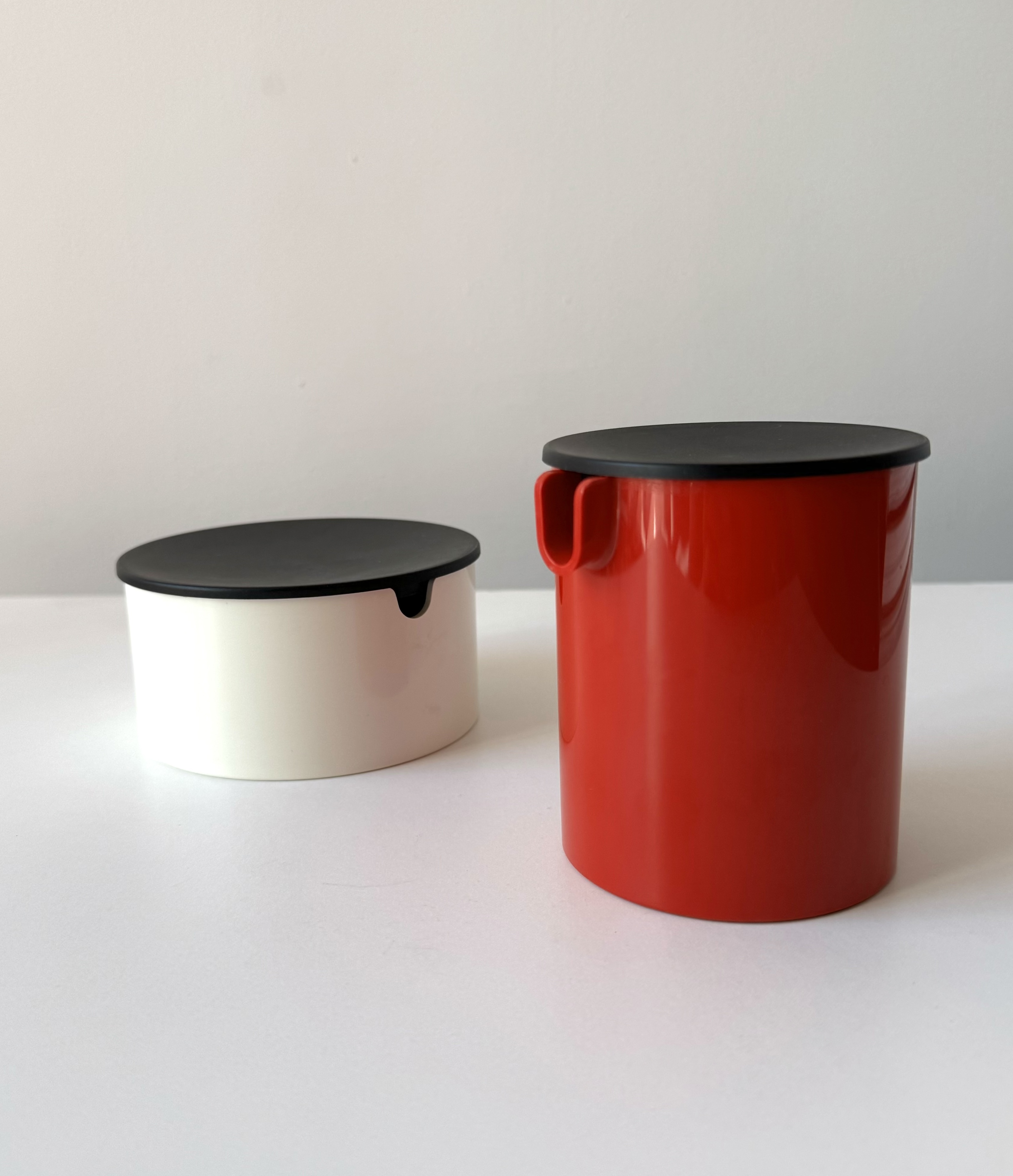 Sugar bowl and milk jug by Erik Magnussen / Stelton made in Denmark in 1980s