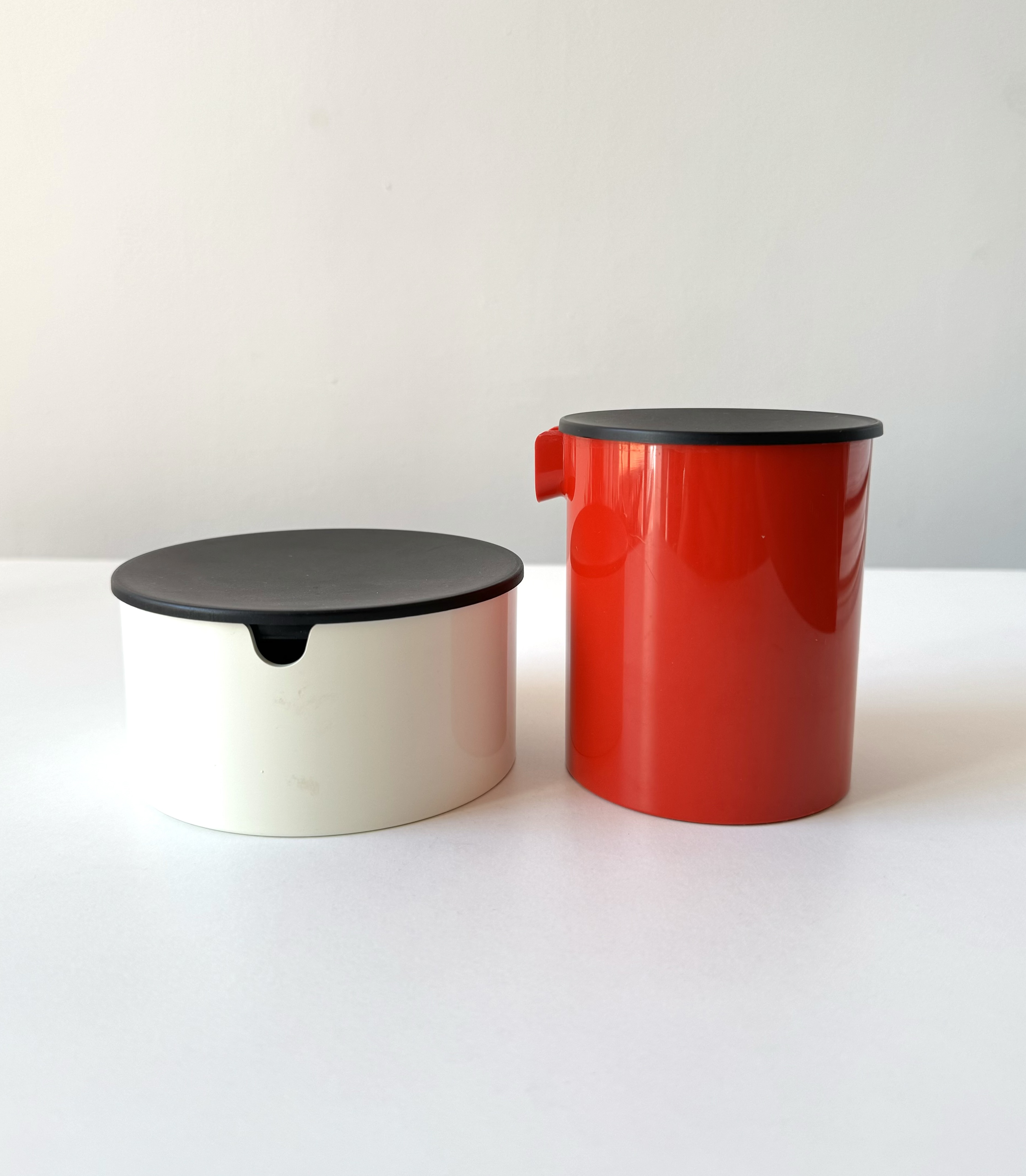 Sugar bowl and milk jug by Erik Magnussen / Stelton made in Denmark in 1980s