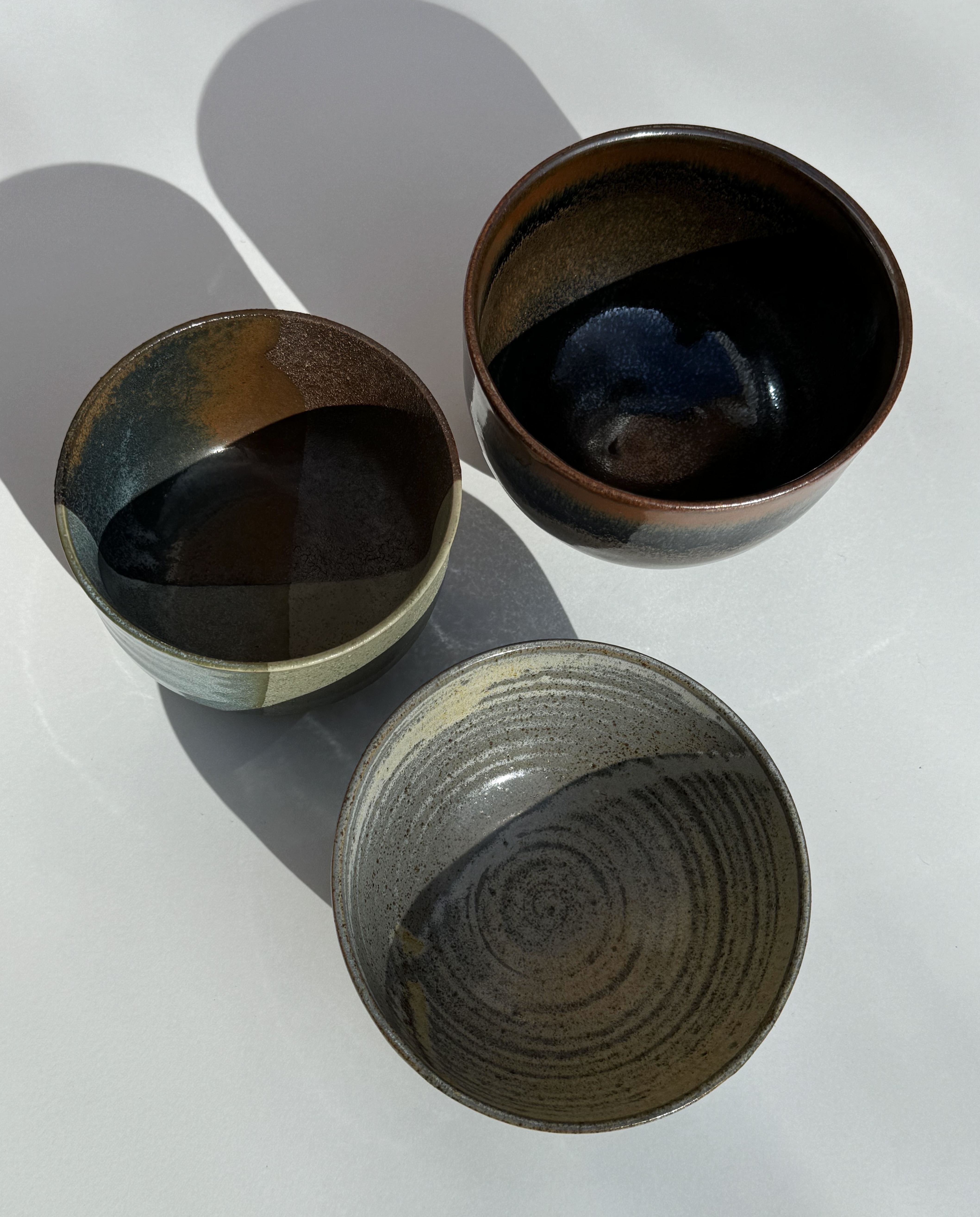 Handcrafted ceramic bowls 