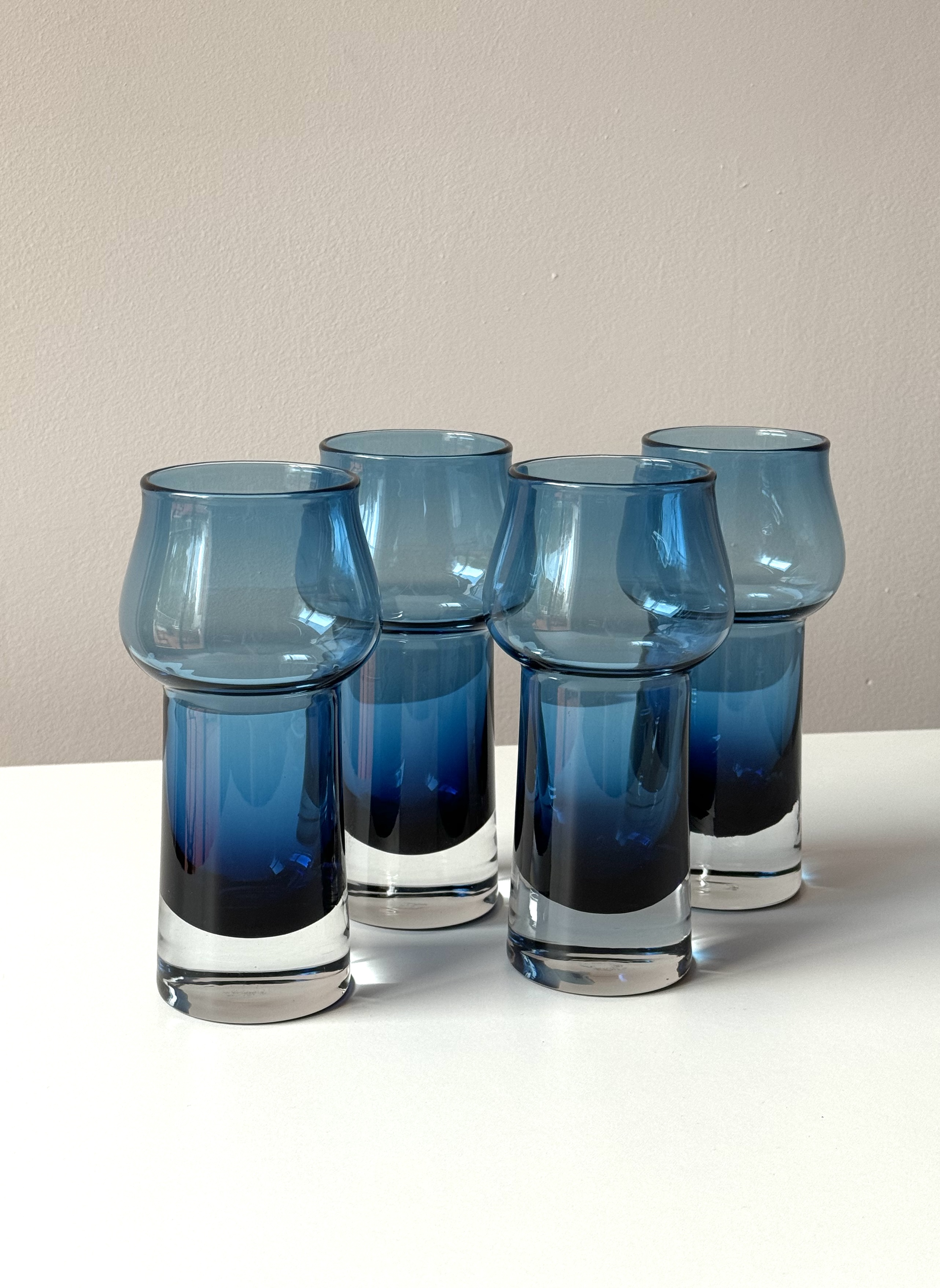 Glass Norwegian Vases /Designer Willy Johansson/1960s