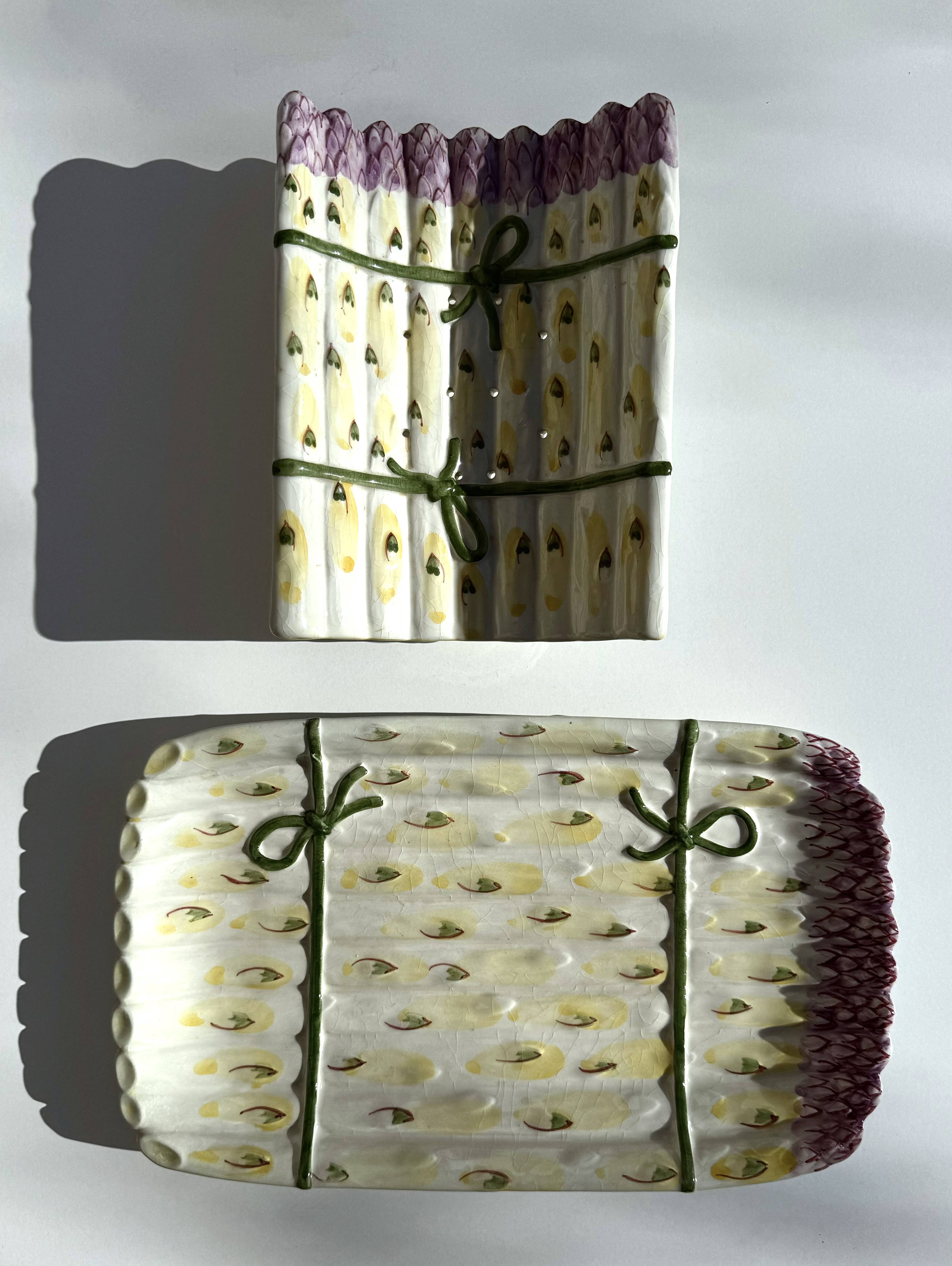 Portuguese Majolica, Set of Two Pieces from the 1970s