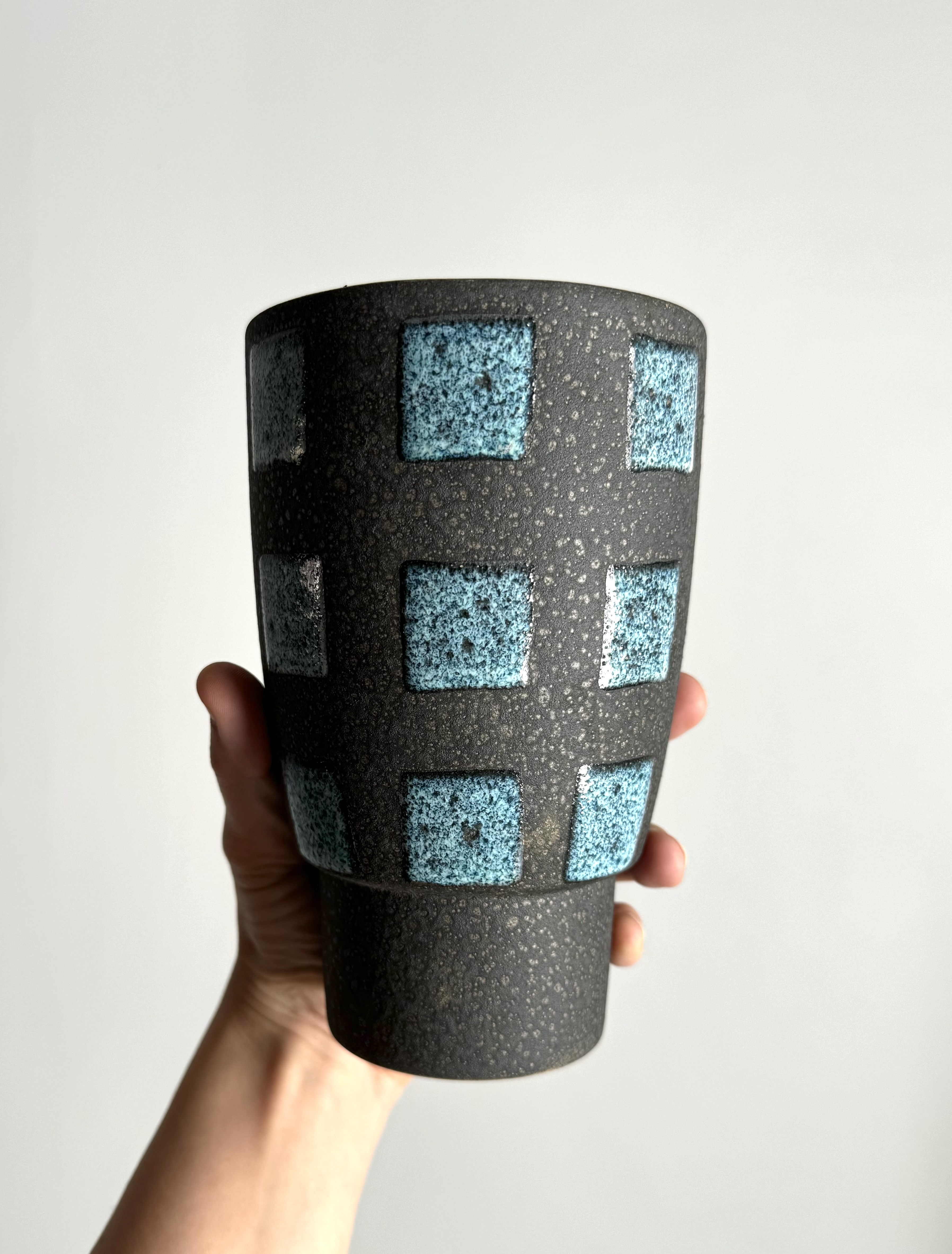 Handmade ceramic vase /Germany / Scheurich Amano Design/ 1970s