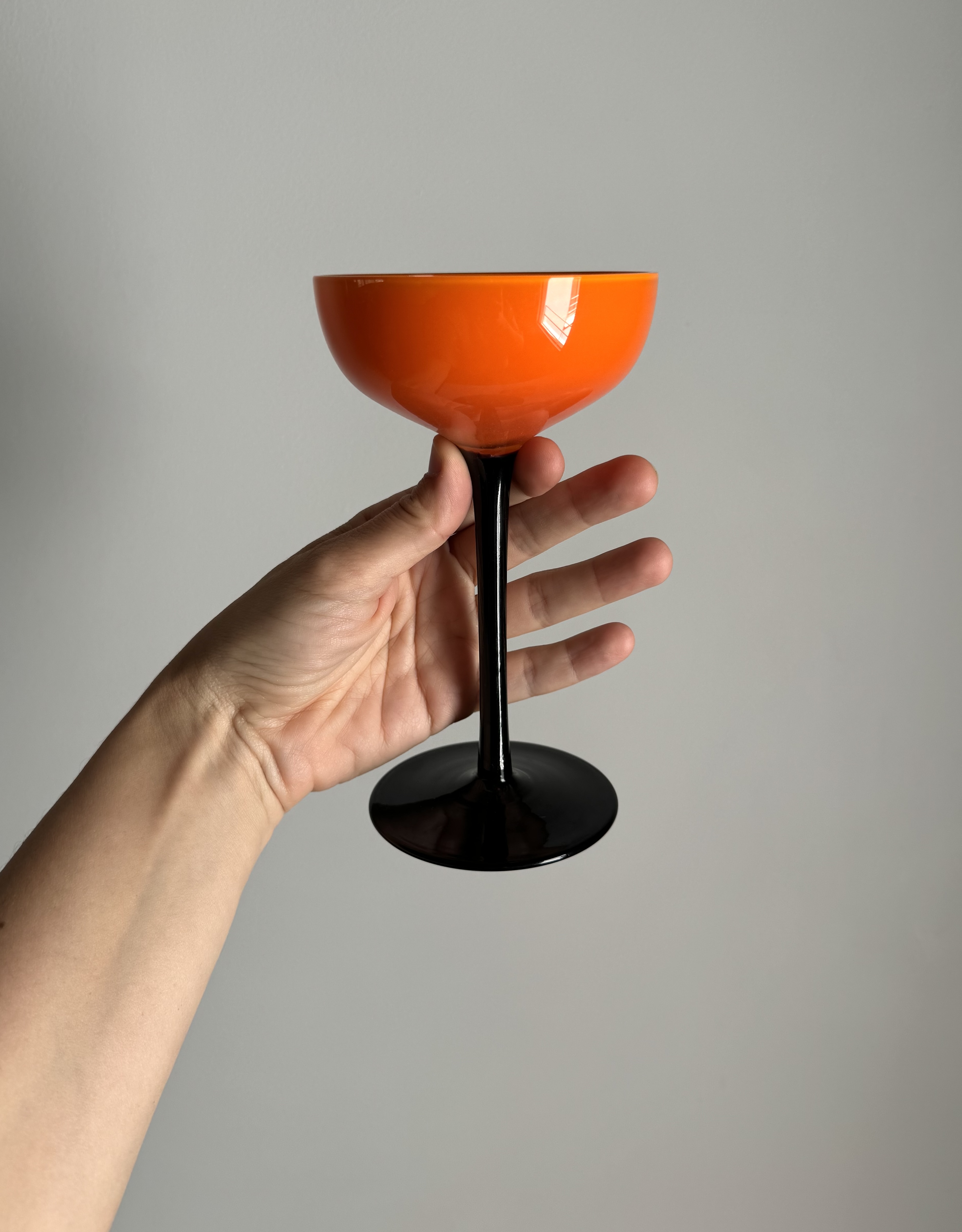Handmade Murano Glass Champagne Flutes /Italy 