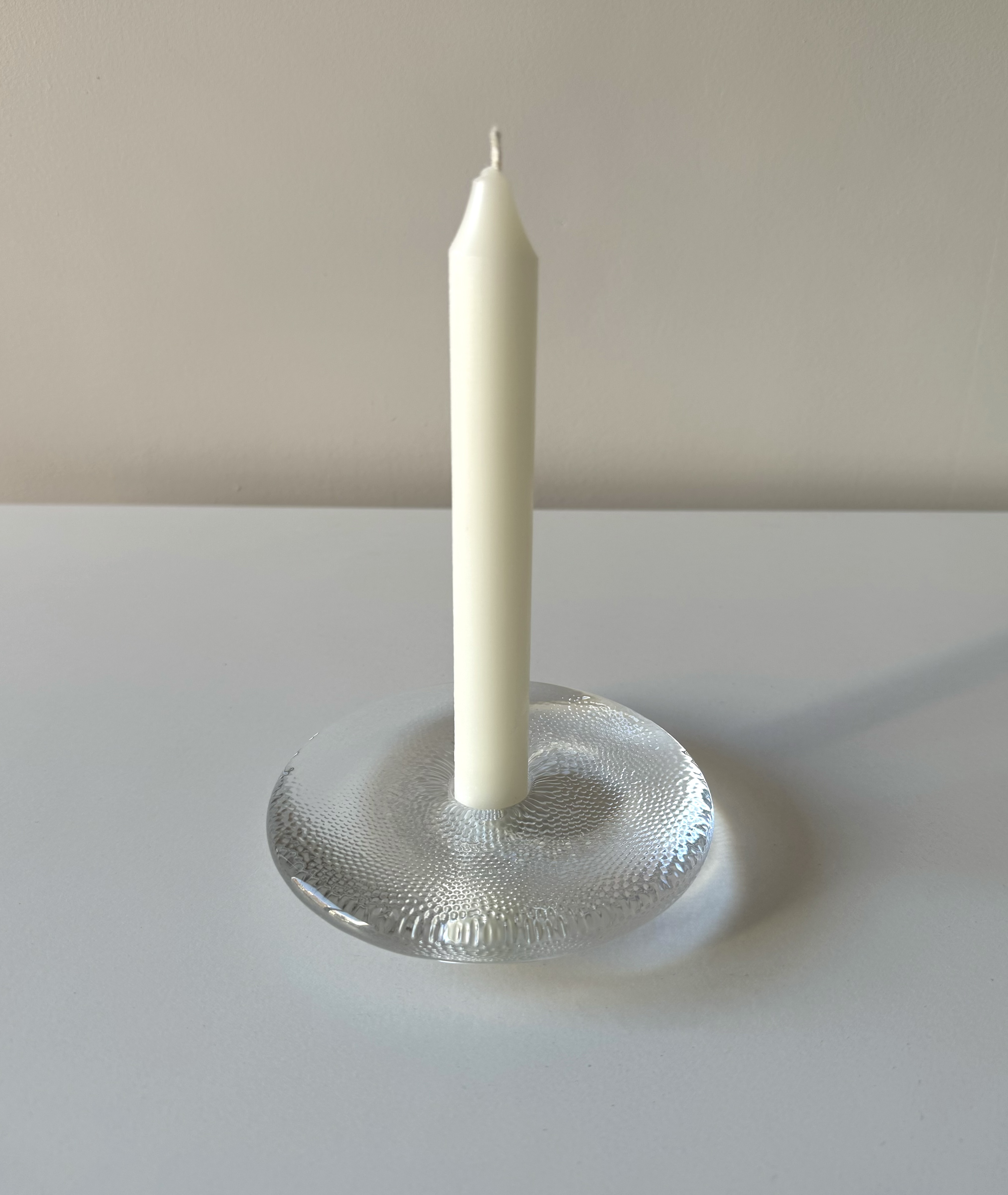 Iittala Nappi Glass Candleholder Set from the 1990s