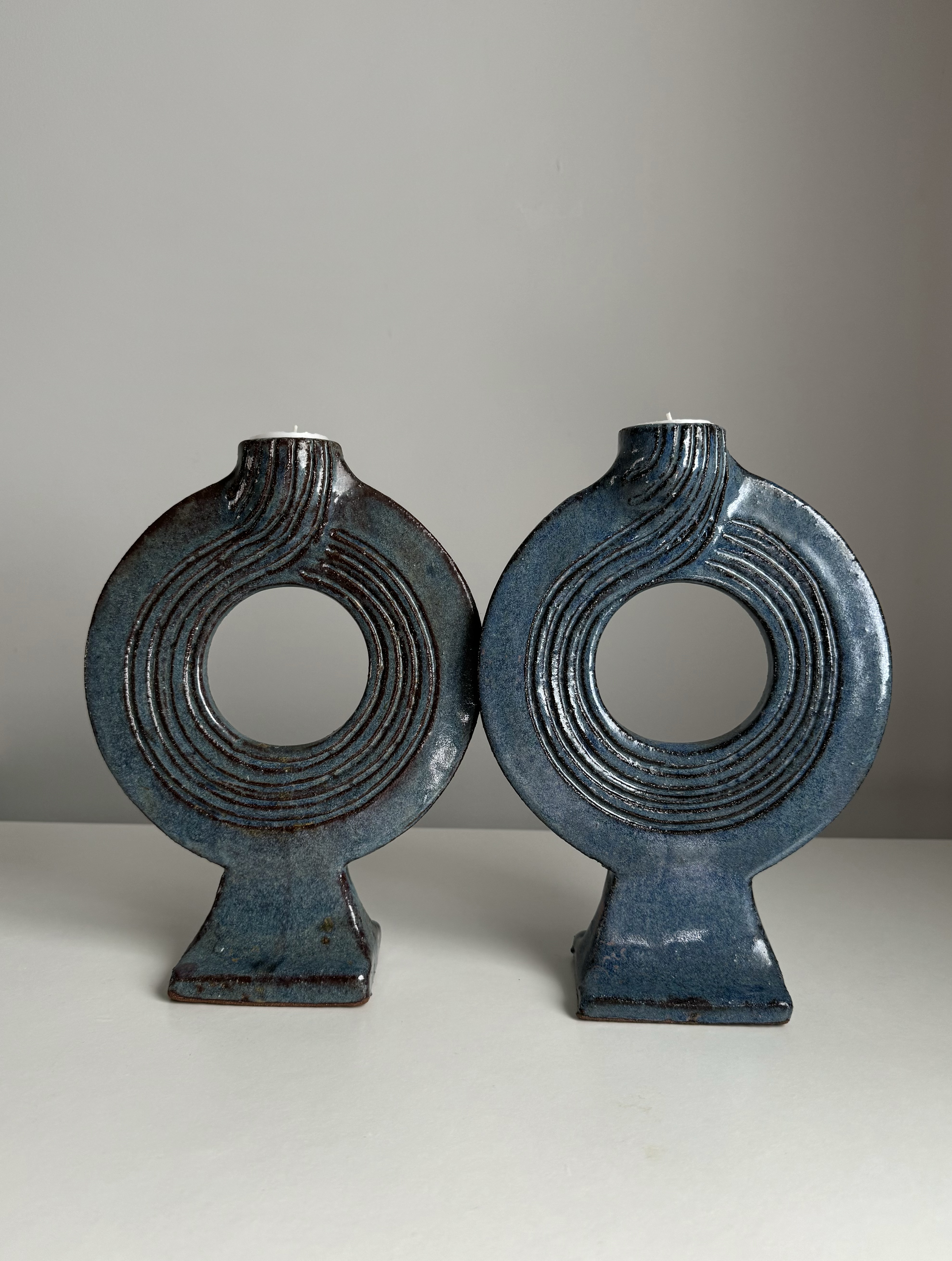 Handmade Ceramic Candle Holders / Denmark