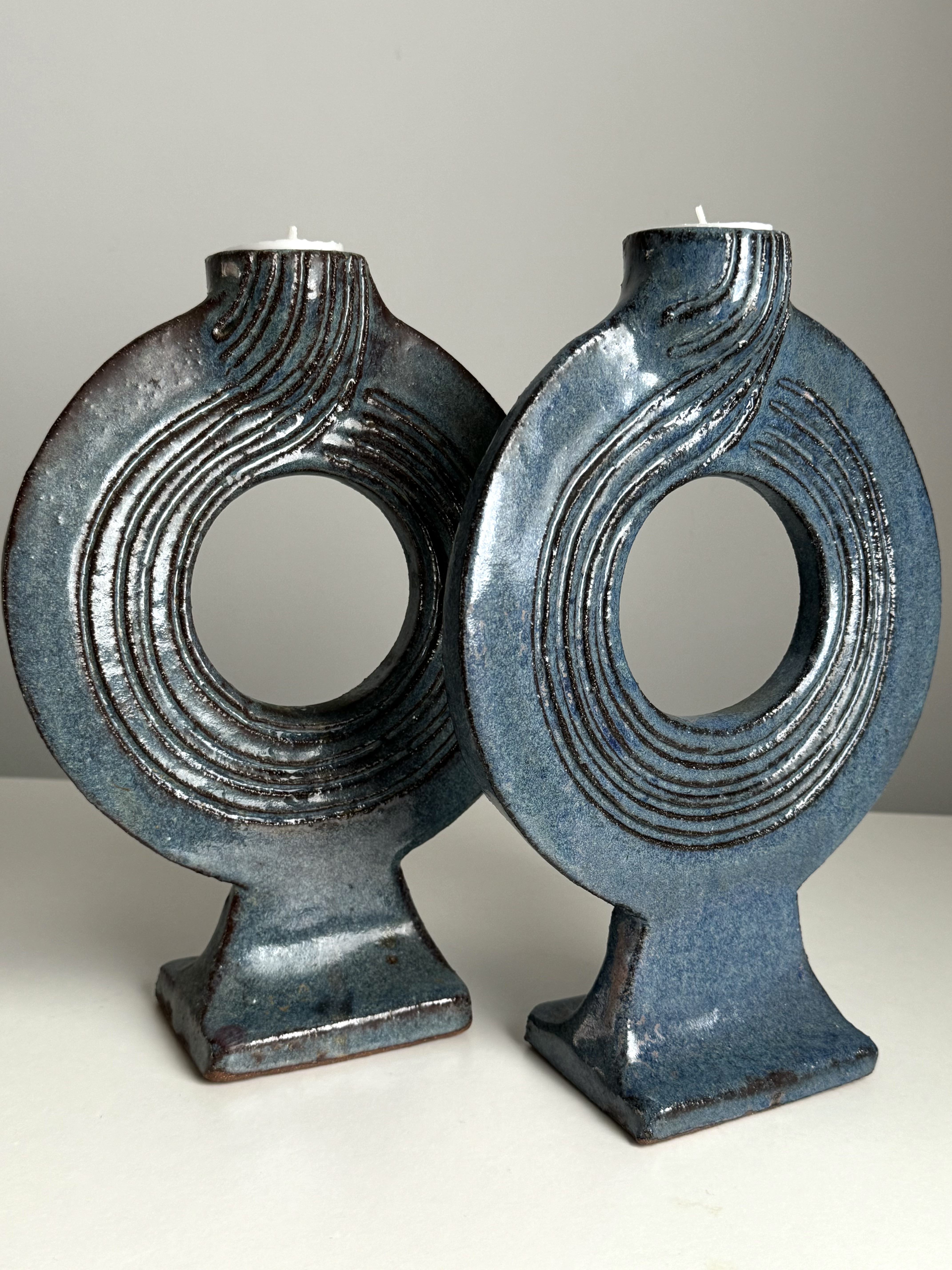 Handmade Ceramic Candle Holders / Denmark
