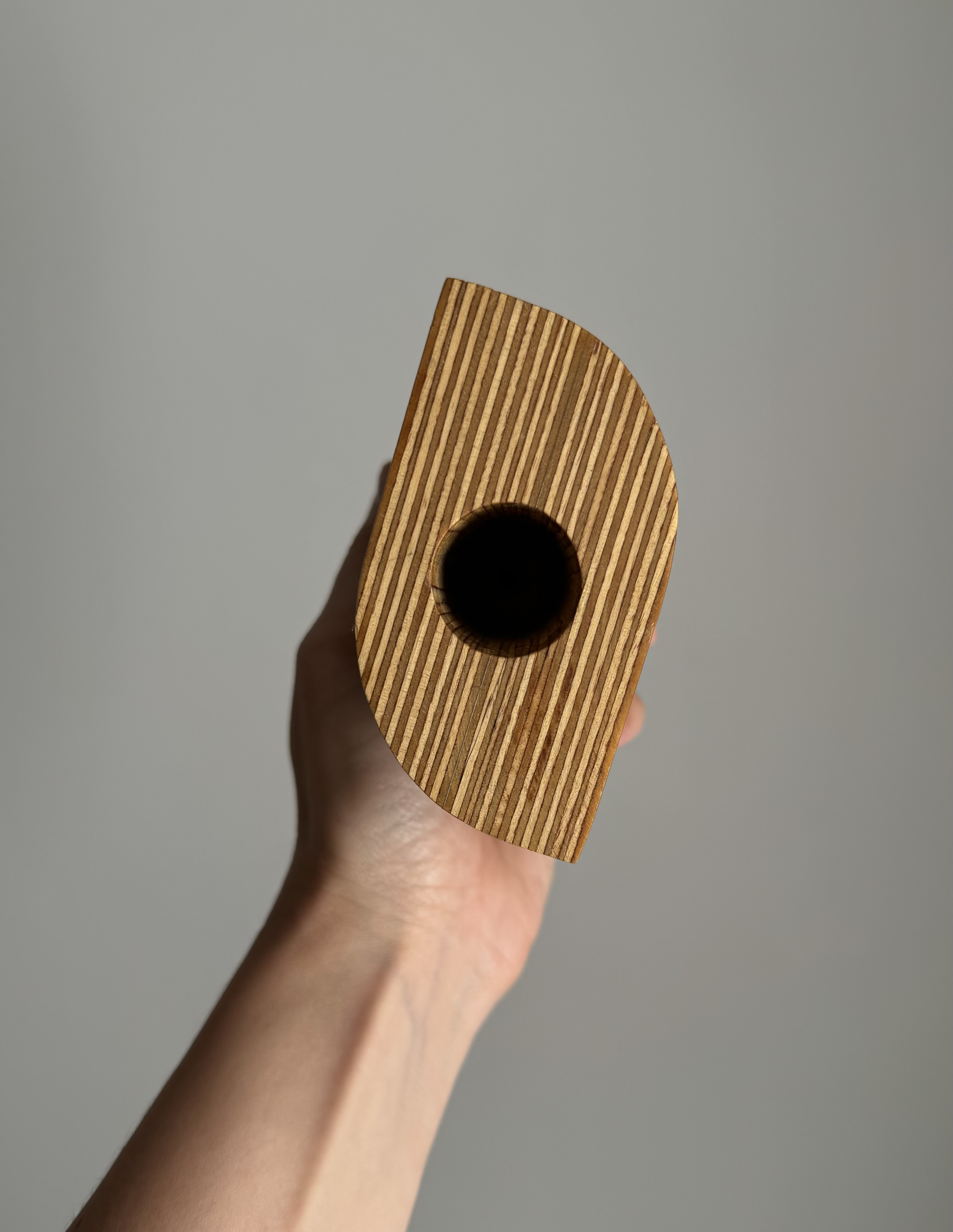 Handmade wooden candle holder / Finland