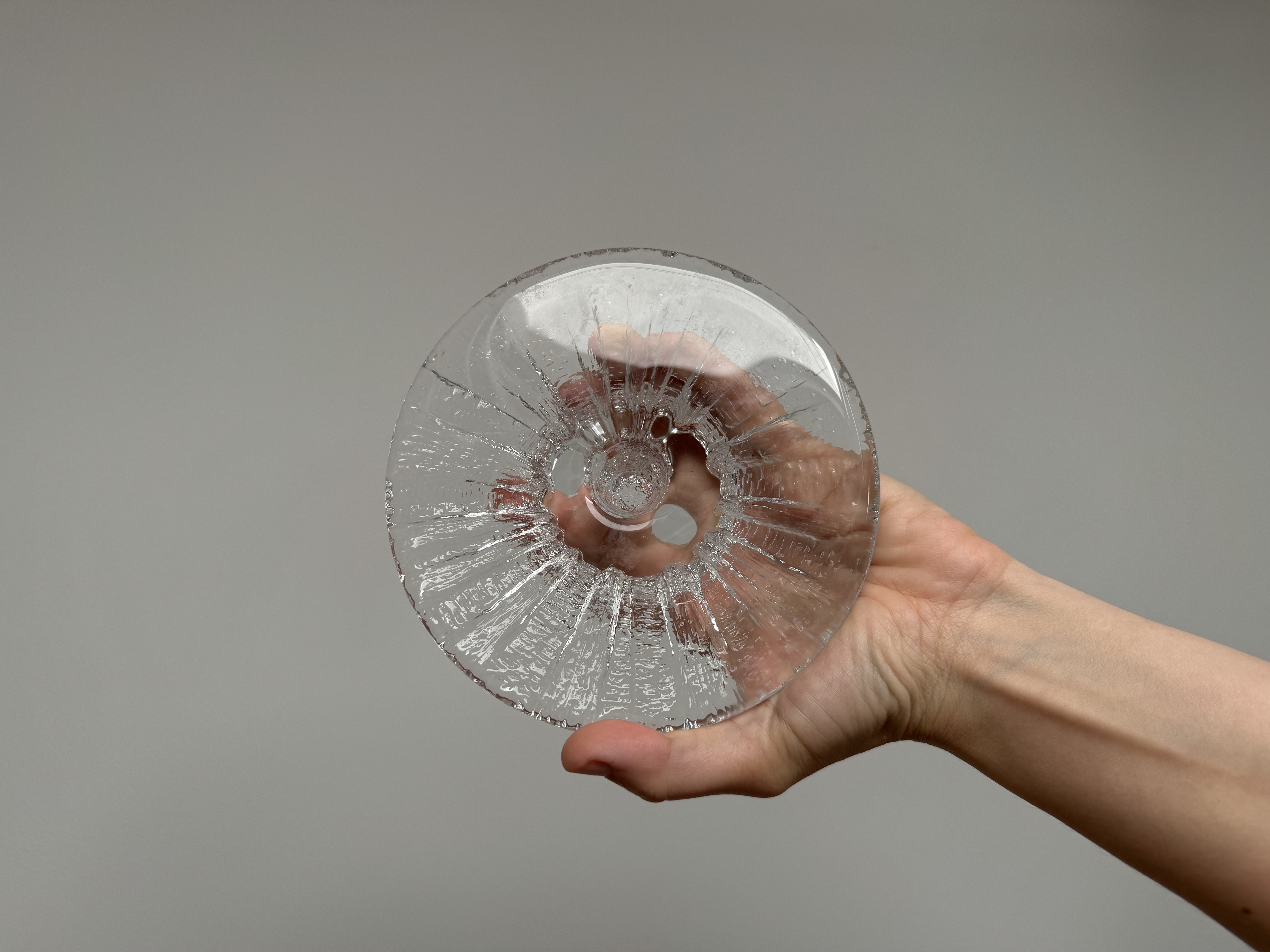 Crystal candleholder/ Finland