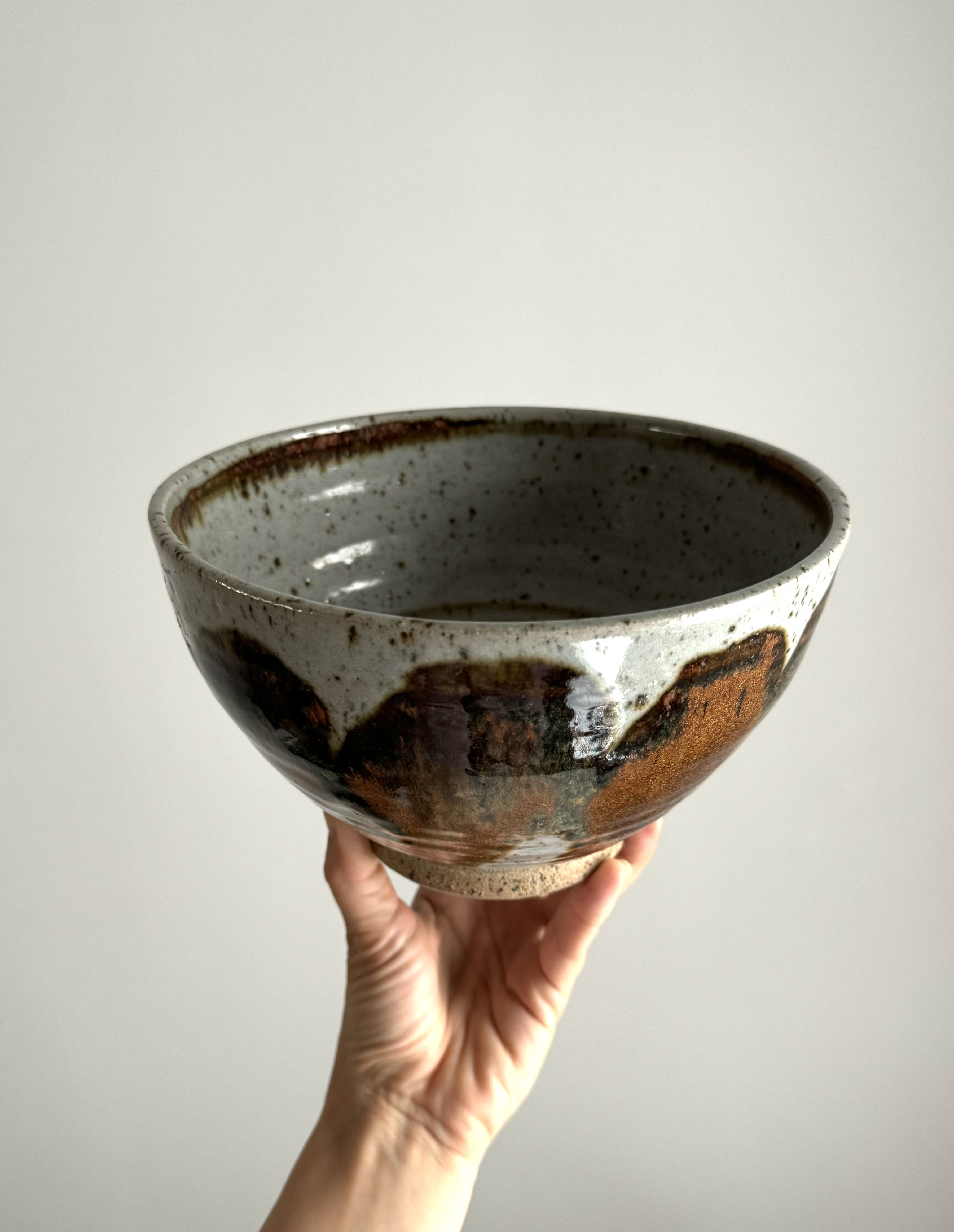 Large Hand-Painted Salad Bowl / Denmark