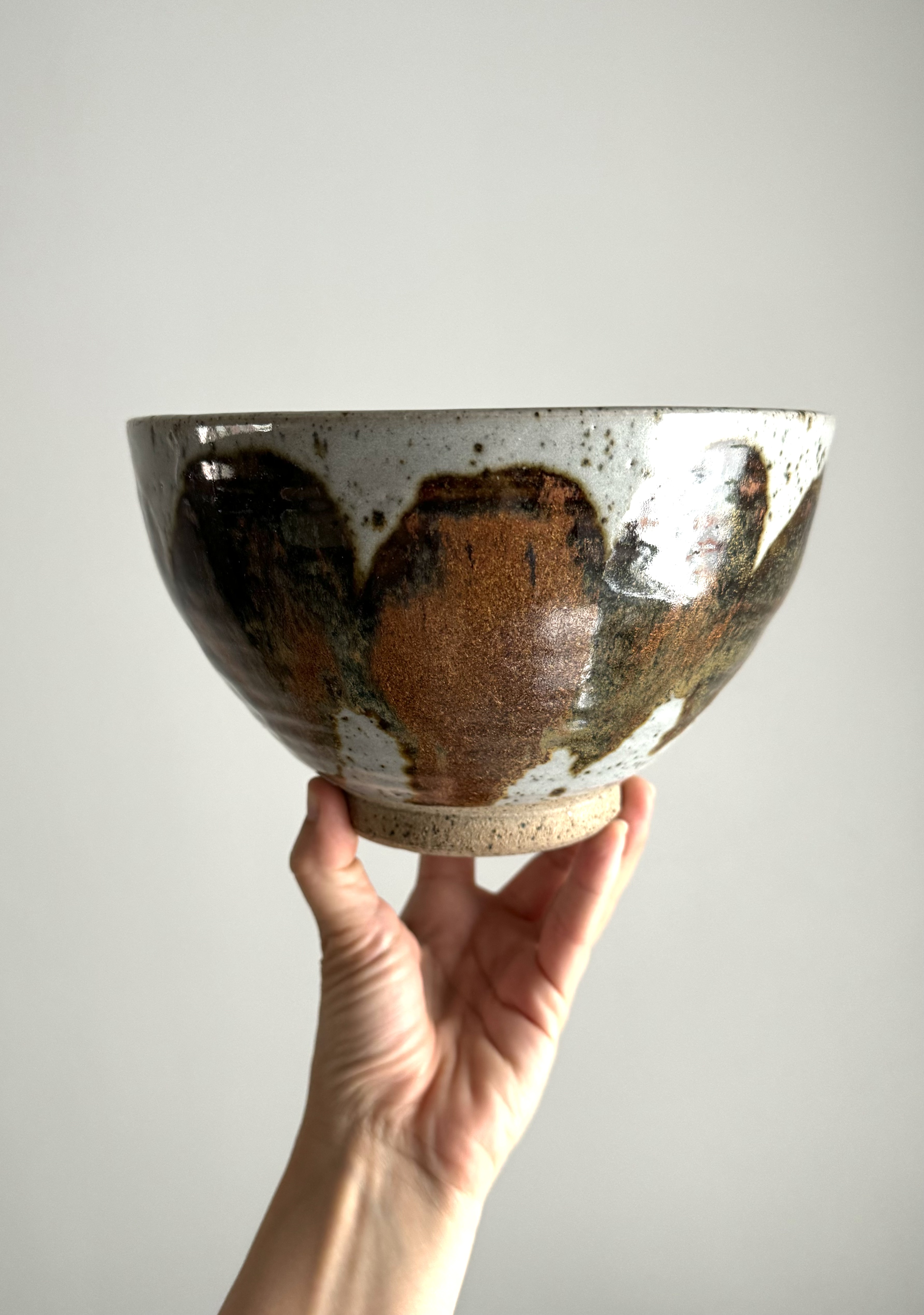 Large Hand-Painted Salad Bowl / Denmark