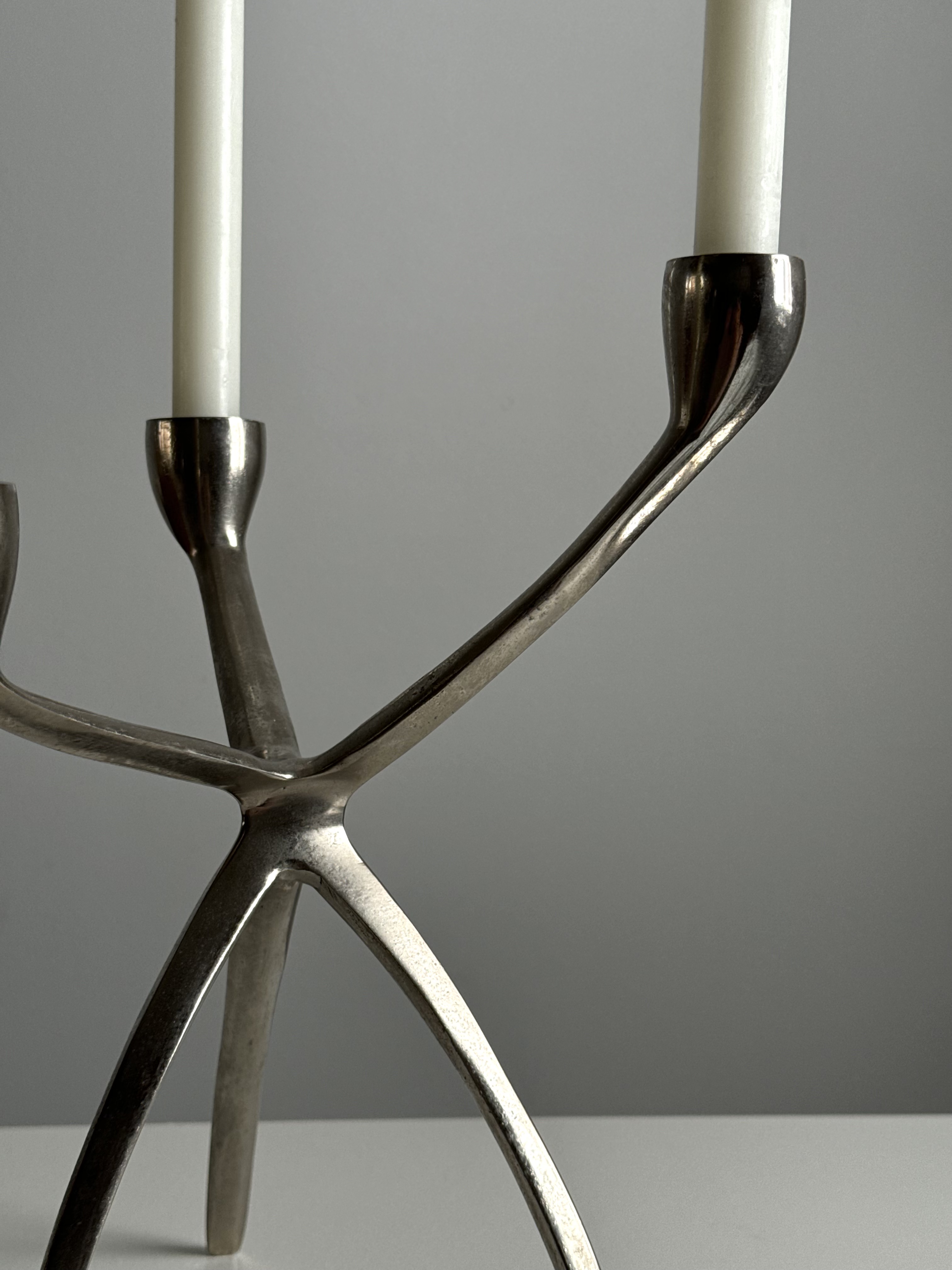 Elegant Metal candleholder for 3 Candles /Germany