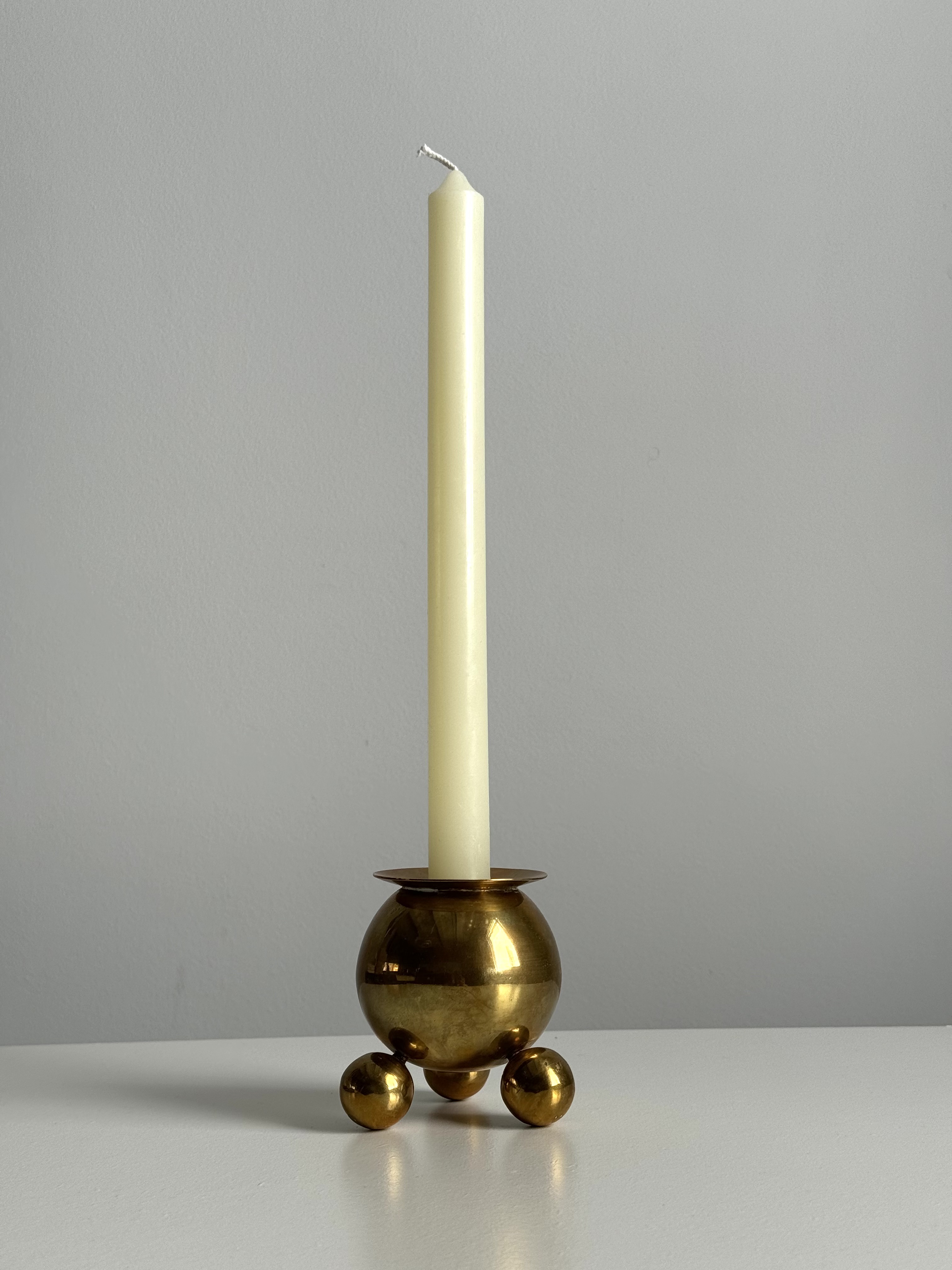 Mid-Century Swedish Candleholder by Gusum Bruk