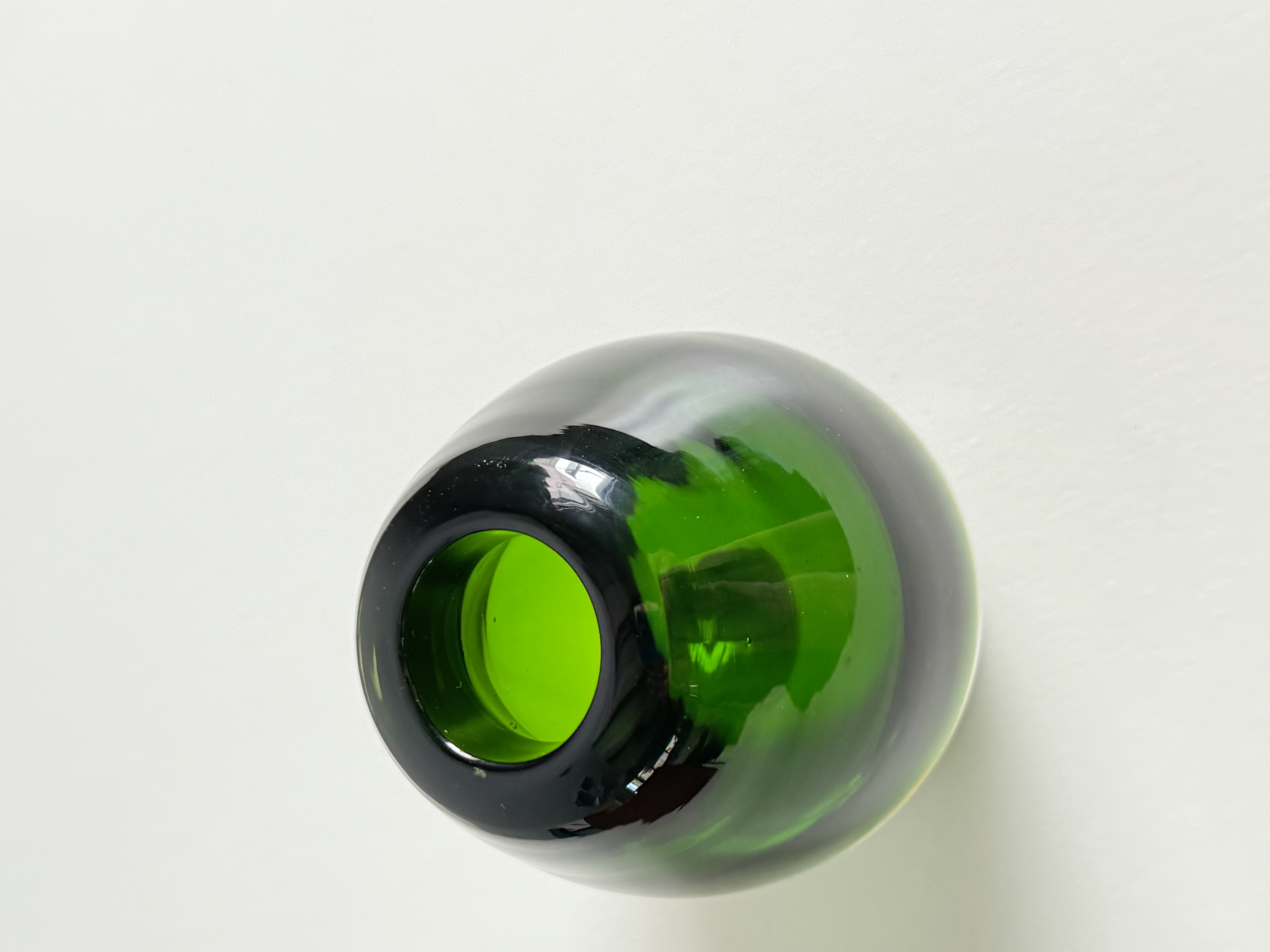 Handcrafted vase by Danish company Holmegaard