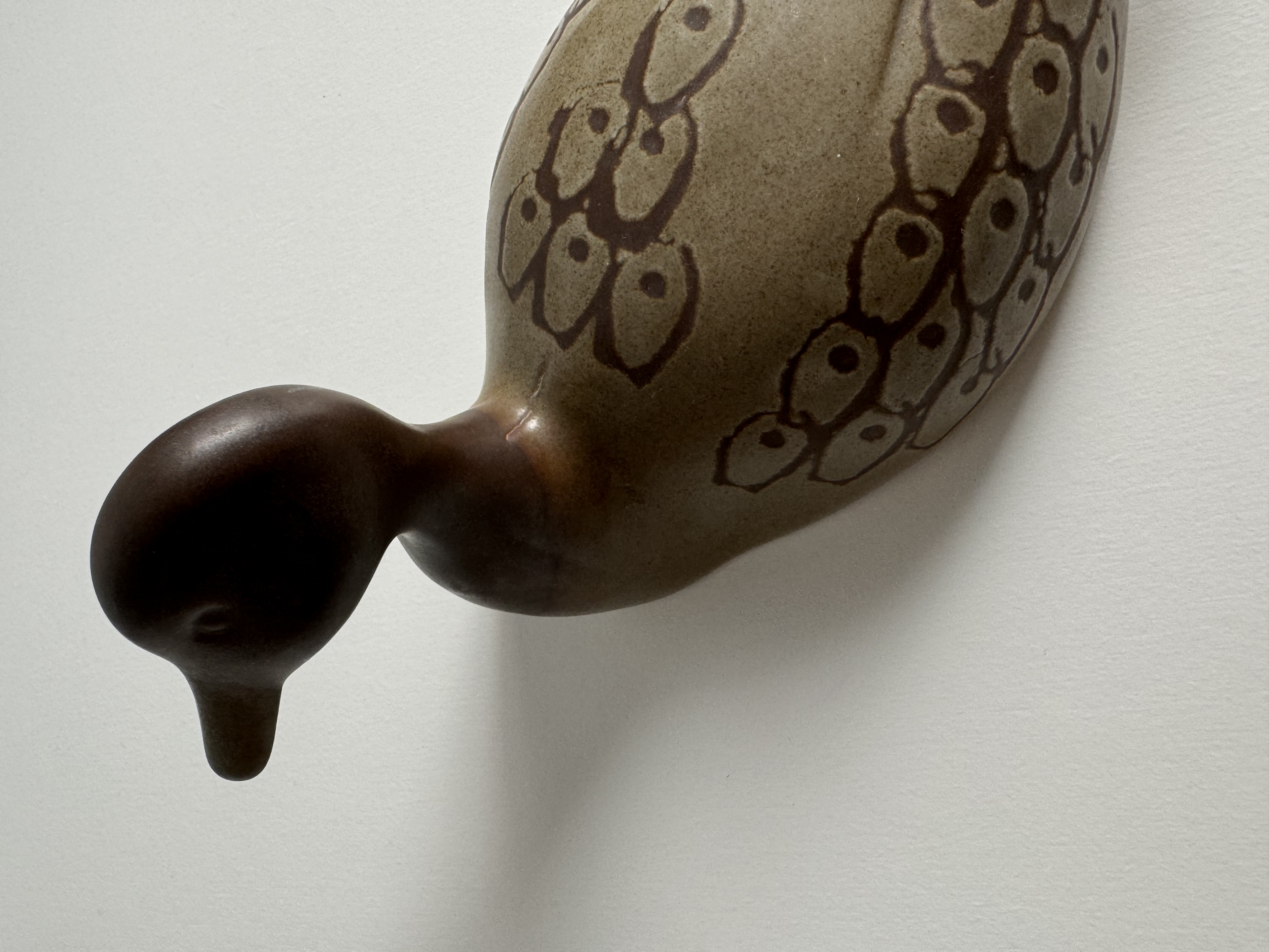 Porcelain duck figurine / handmade / Spain