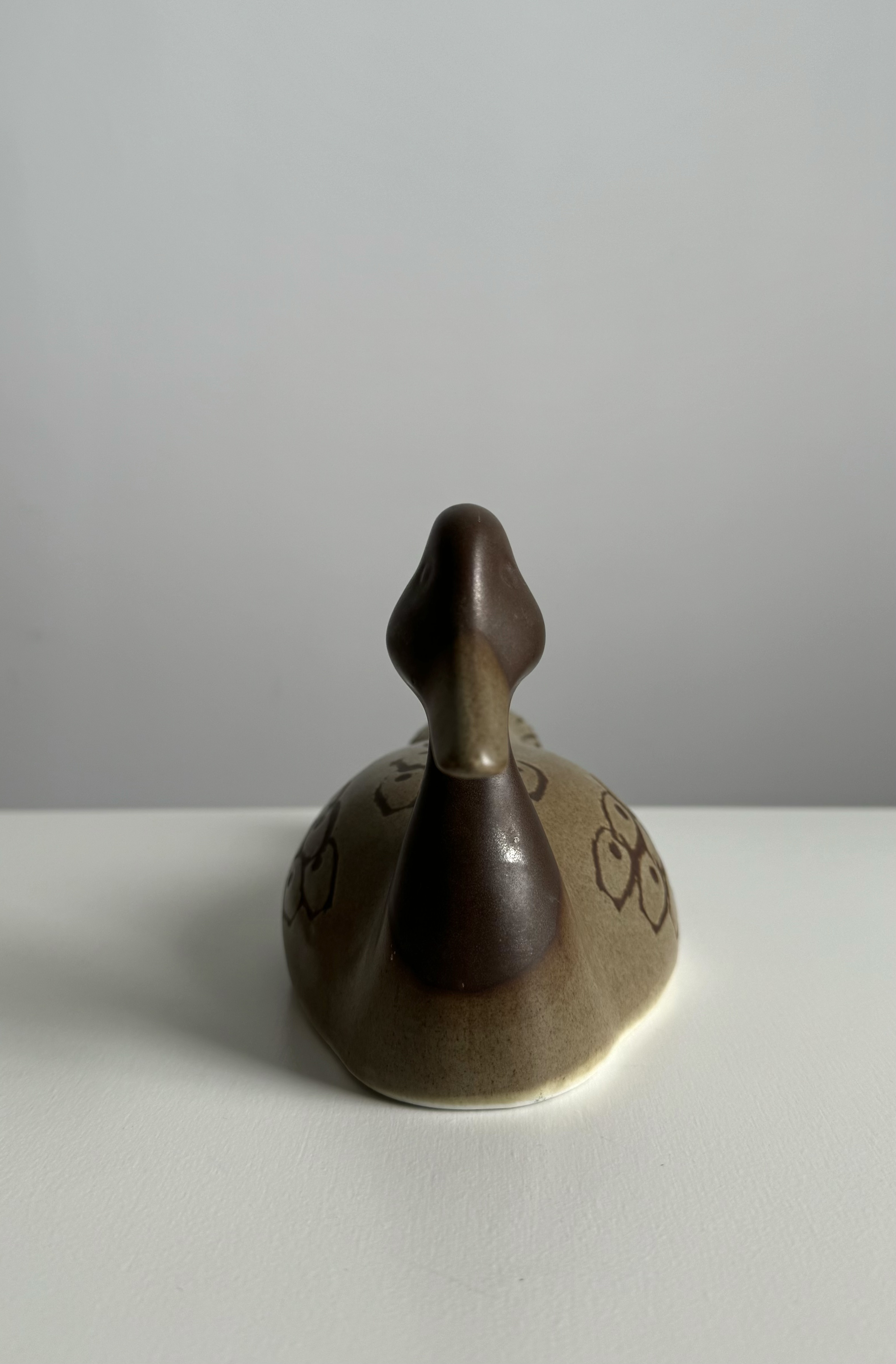 Porcelain duck figurine / handmade / Spain