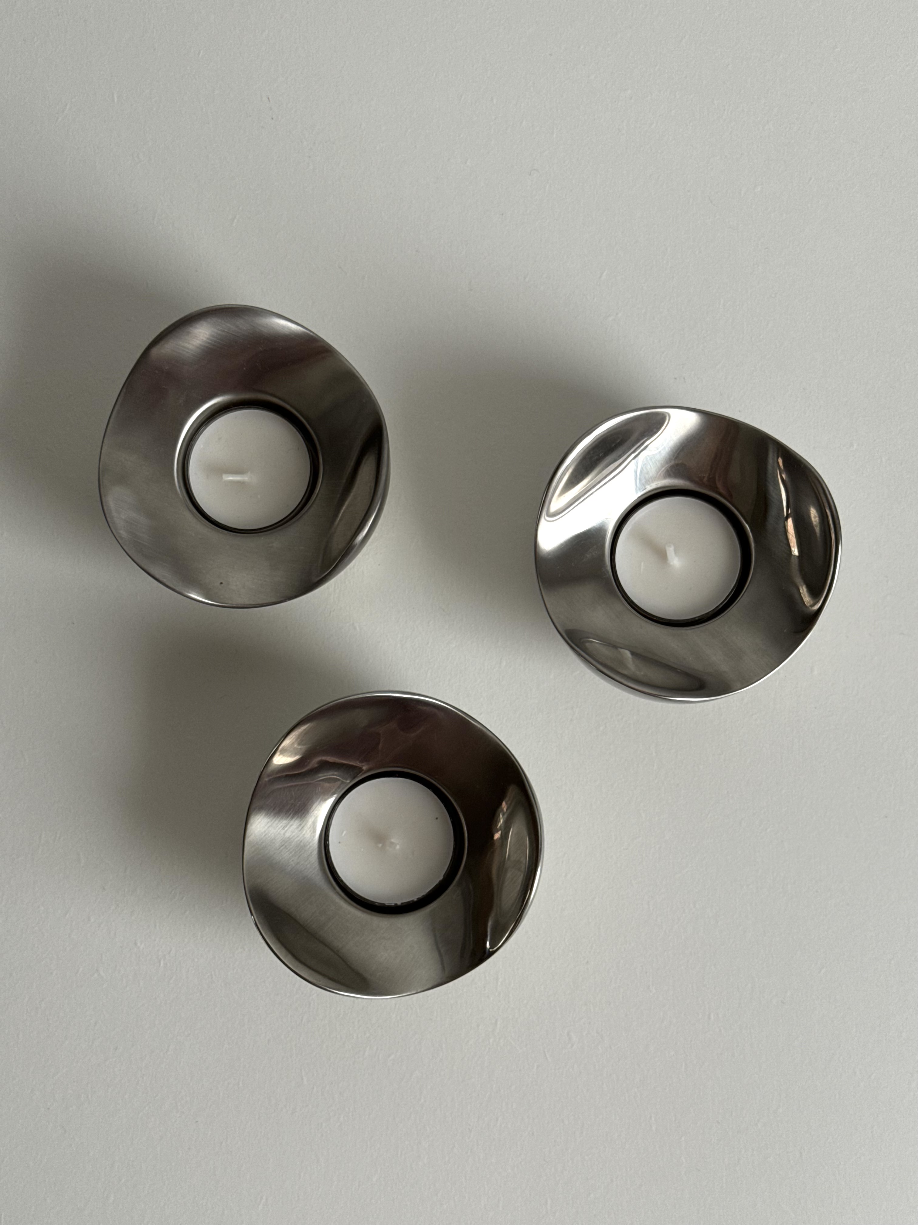 Georg Jensen Bloom Design Tea Light Holders