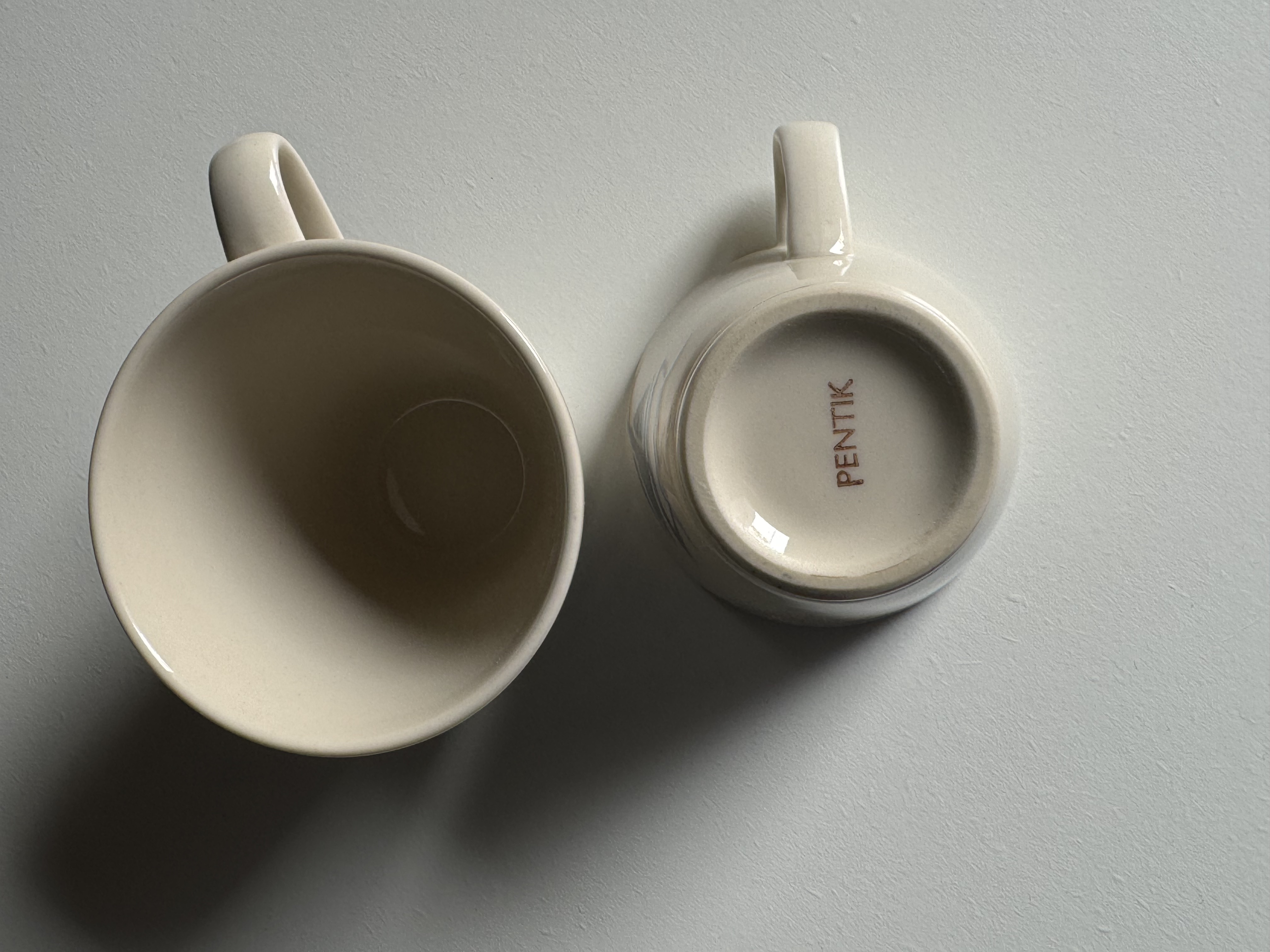Vintage ceramic mug set by Pentik/Finland