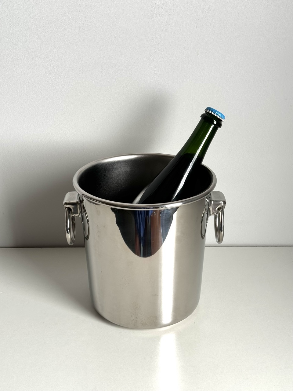 Mepra stainless steel champagne bucket 1980/90s