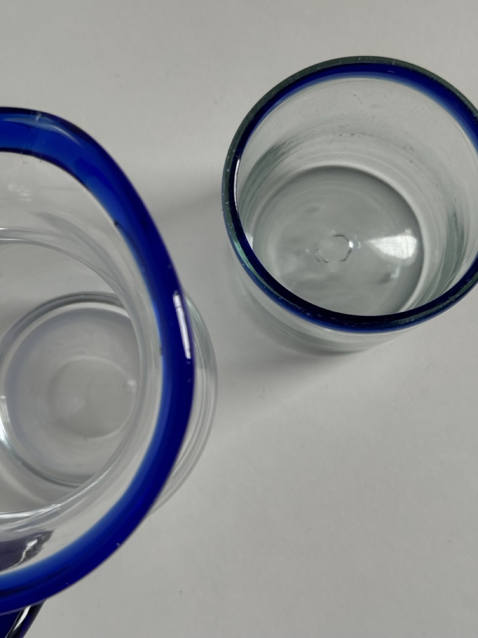  Handmade pitcher and glass/ Sweden