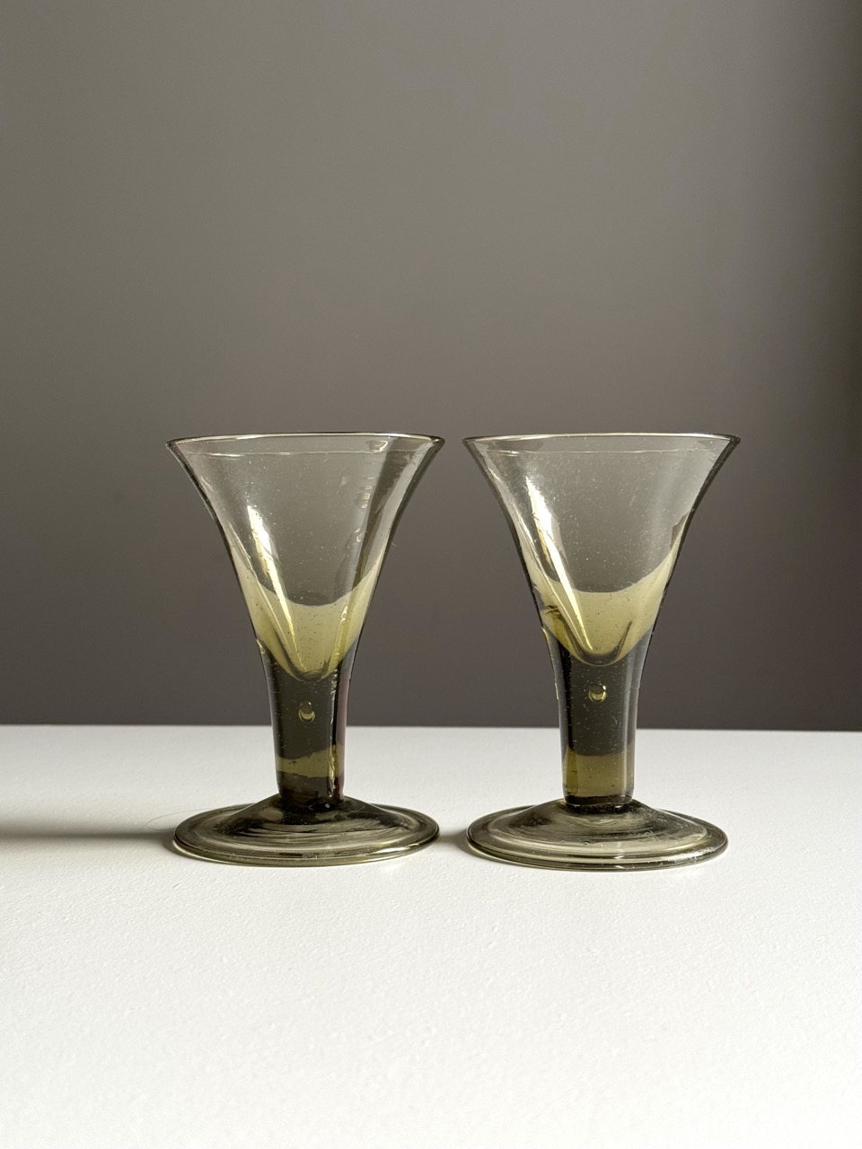 Handmade glass goblets / Denmark  