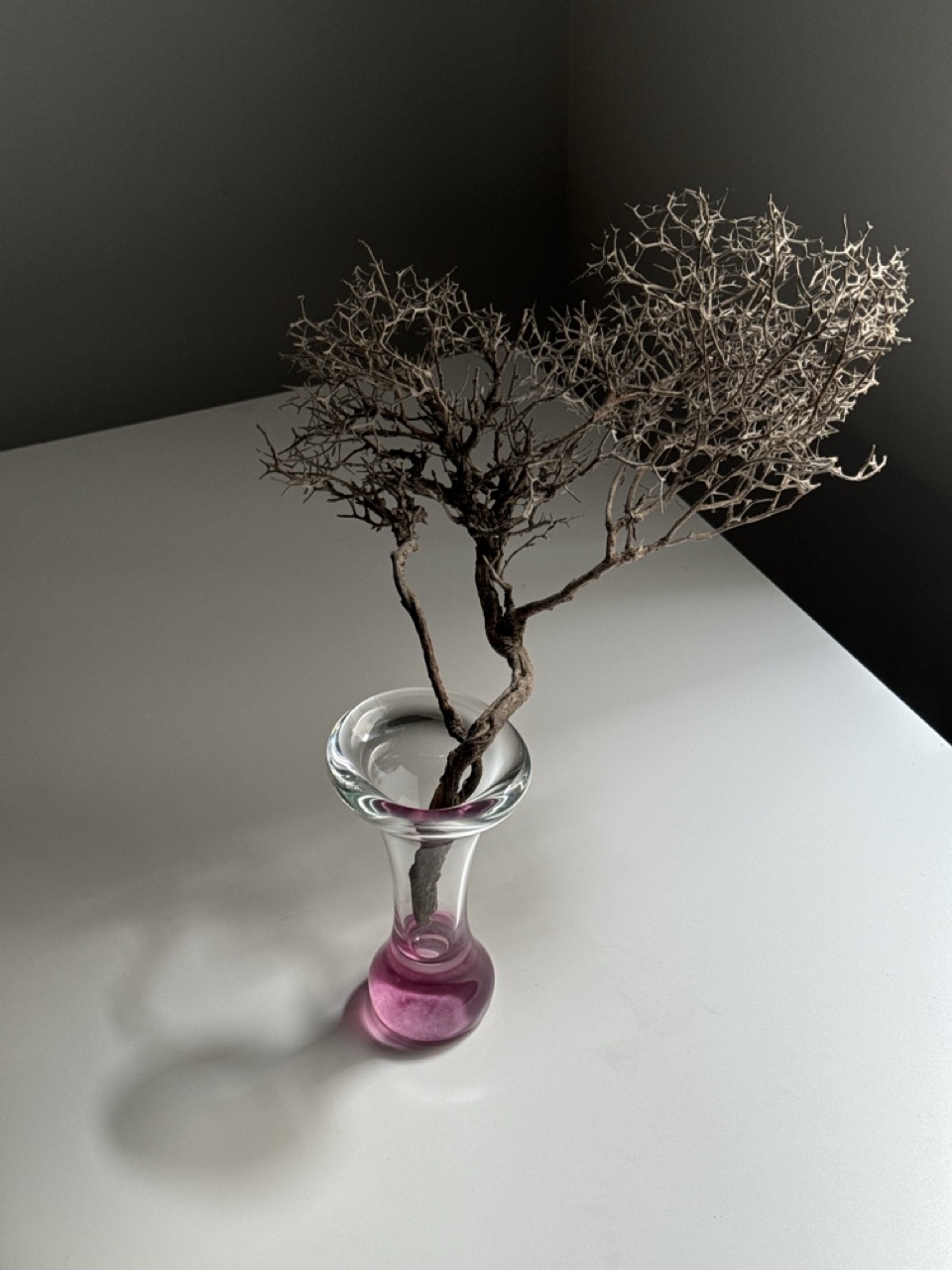 Handmade art glass vase, Scandinavia, 1970s