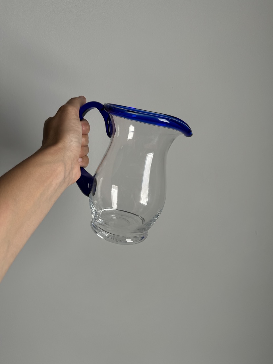  Handmade pitcher and glass/ Sweden