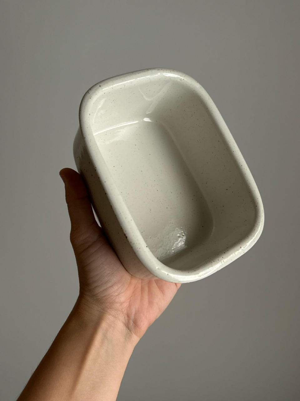 Ceramic butter dish and salt shaker cup by the Finnish company Pentik.