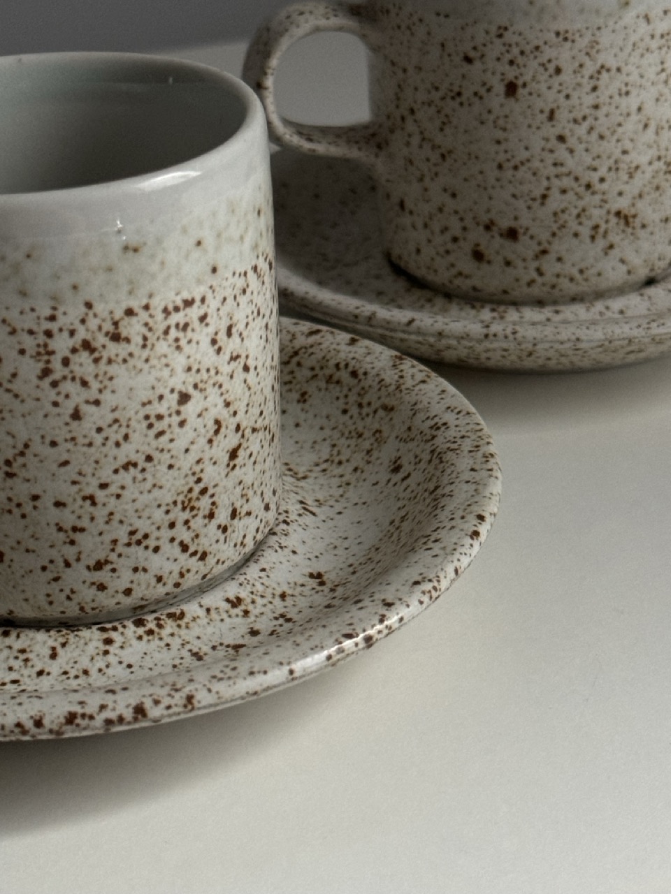 Coffee Ceramic Cup with Saucer by Finnish brand Pentik