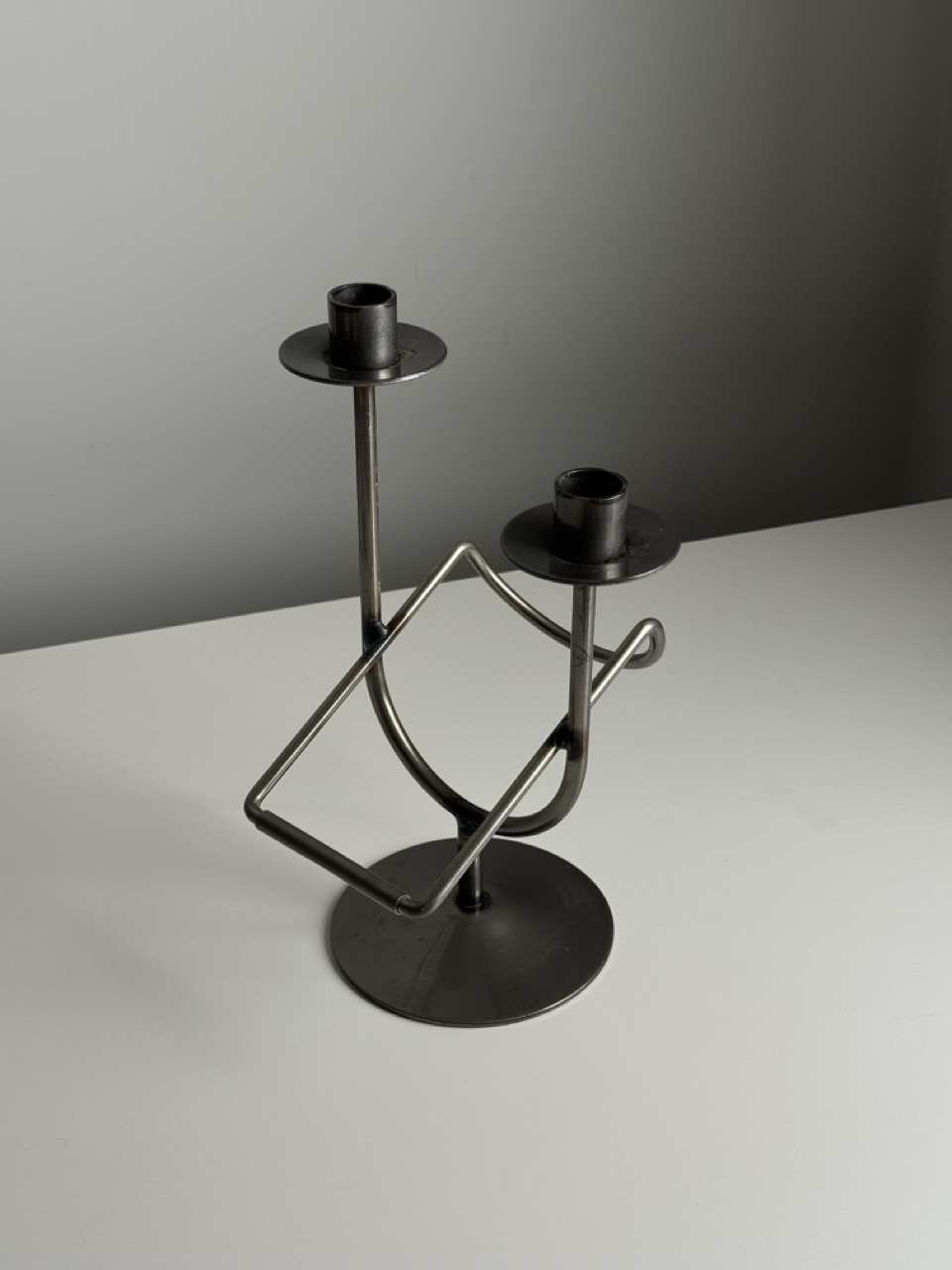  Candle Holder with a Wine Bottle Holder / Scandinavia