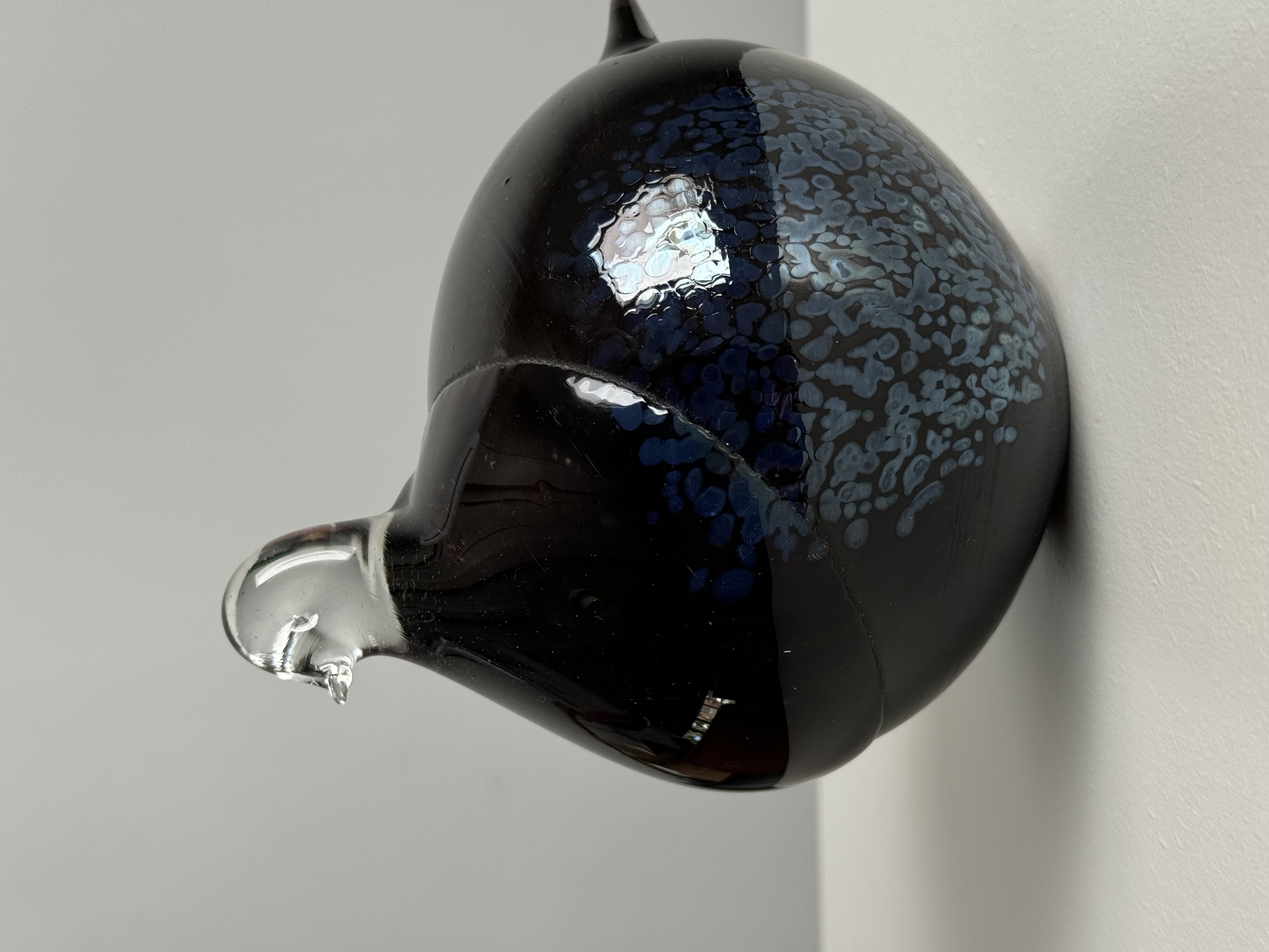 Vintage Glass Bird /Handmade Scandinavian Decor  Lasistudio, Finland – 1970s 