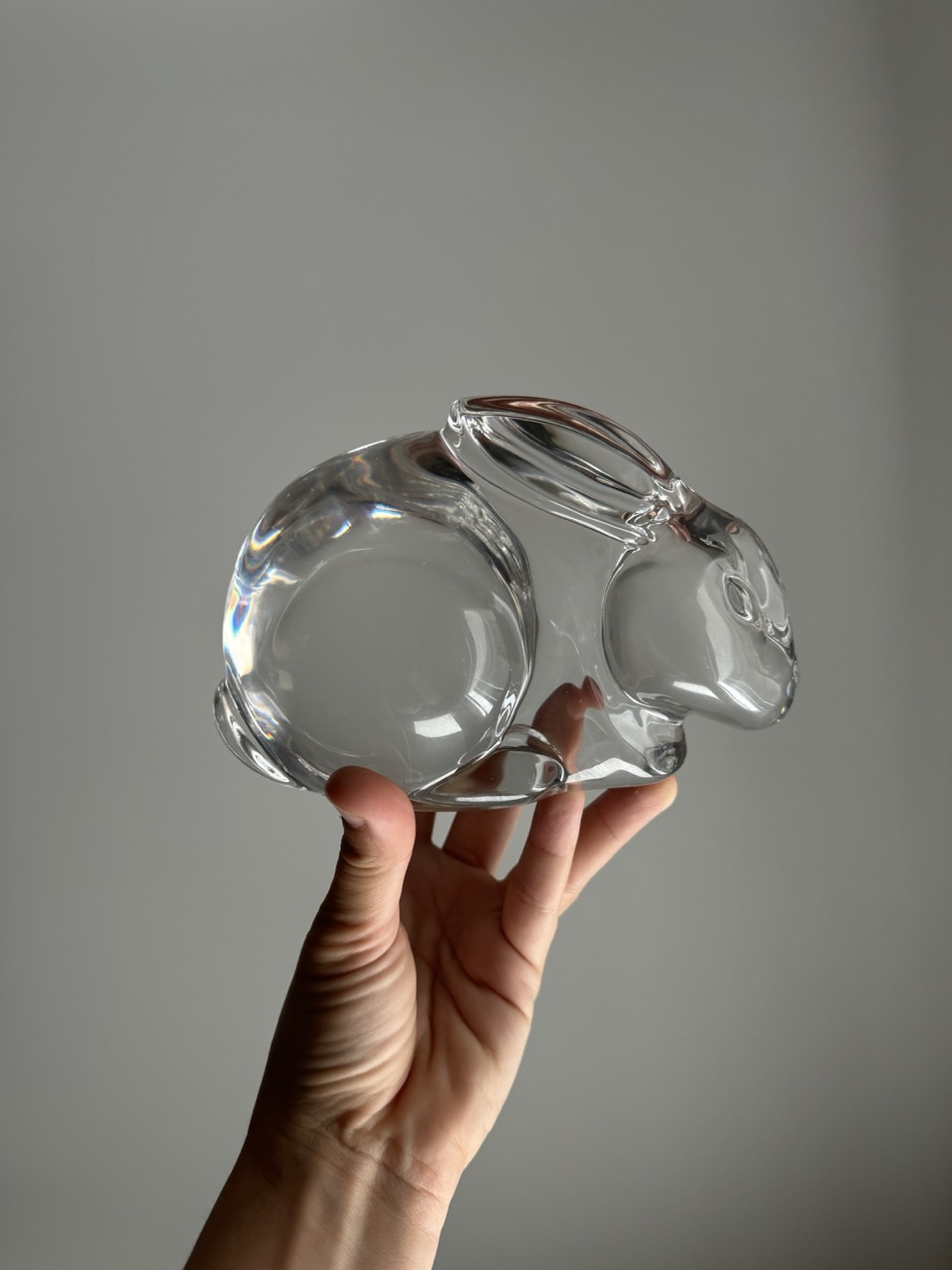 Crystal sculpture  rabbit/Belgium