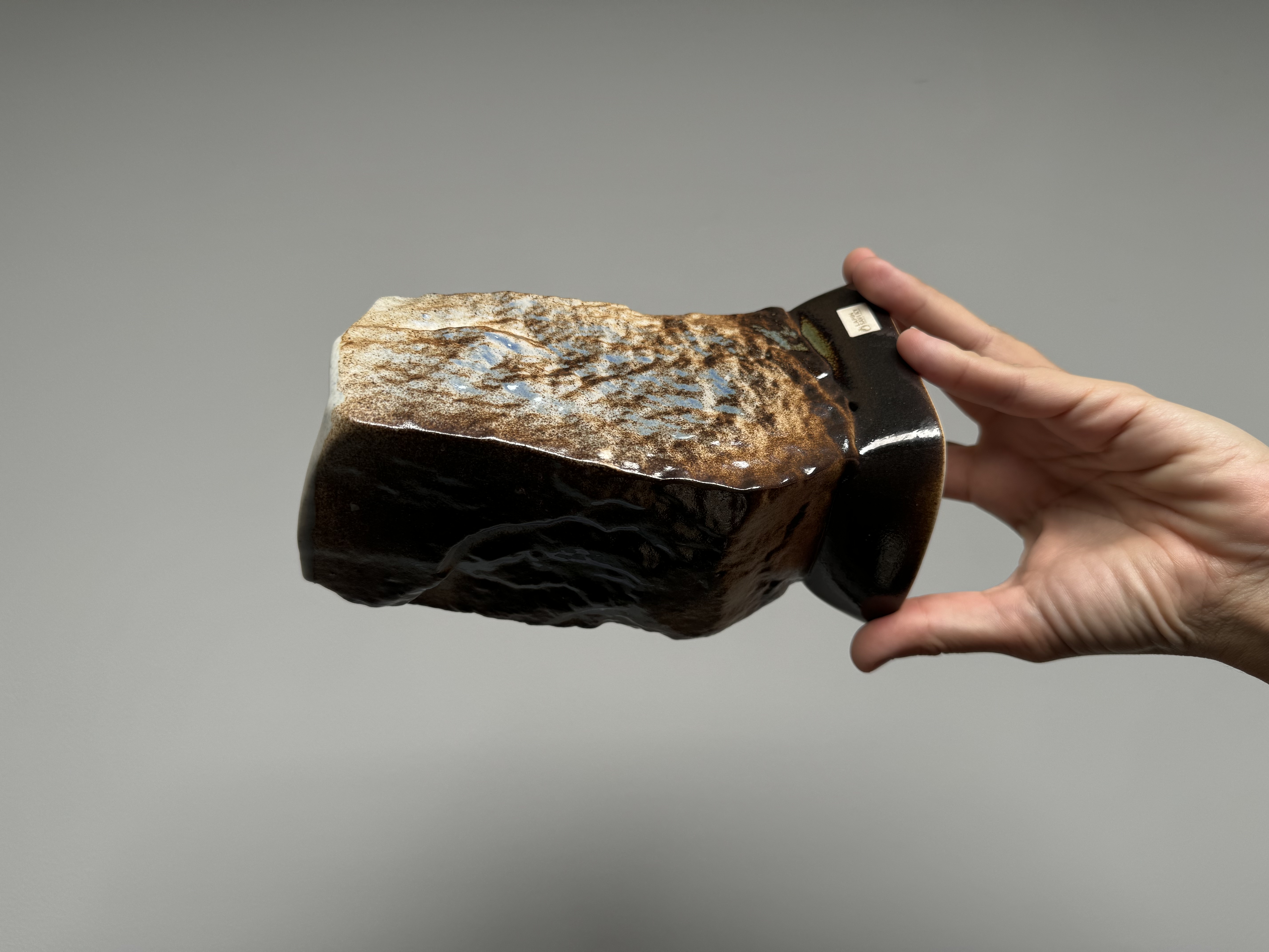 Lapin Savi studio/Ceramic Vase/ Finland “Rock Vase” by Kauko Ruokamo 1970-1990s
