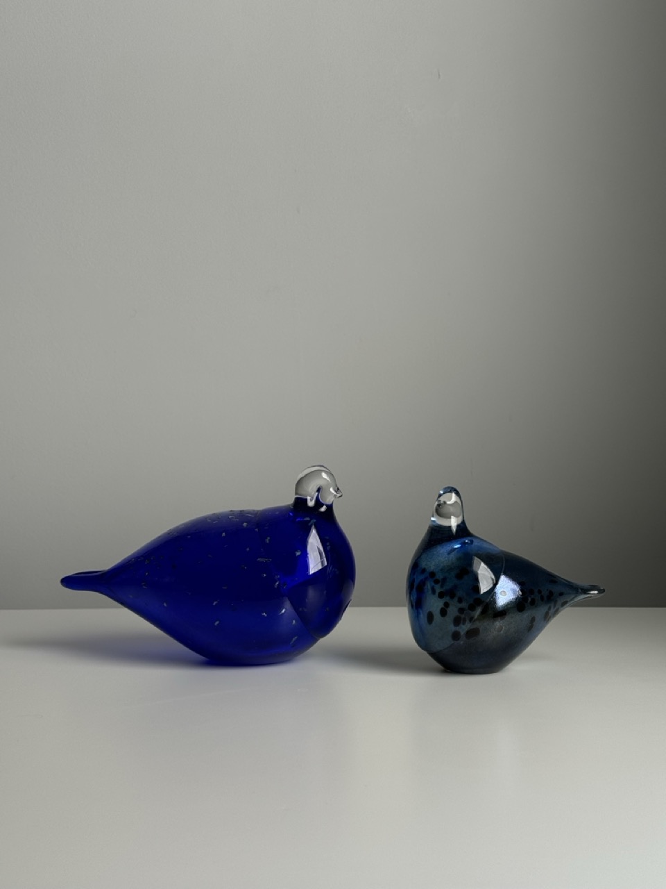 Handcrafted decorative glass bird sculpture /Finland