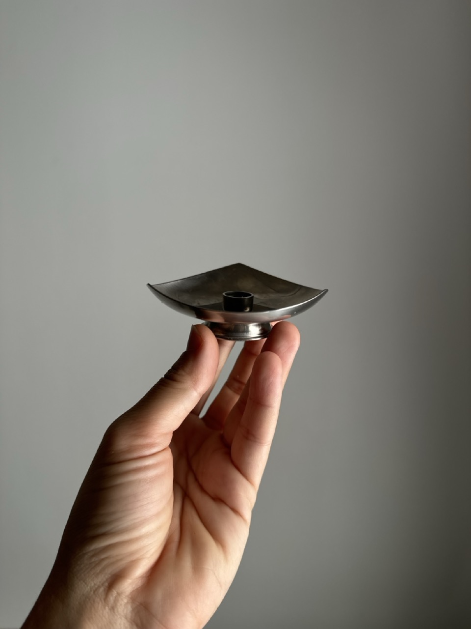 Set of Stainless Steel Candle Holders/ Denmark
