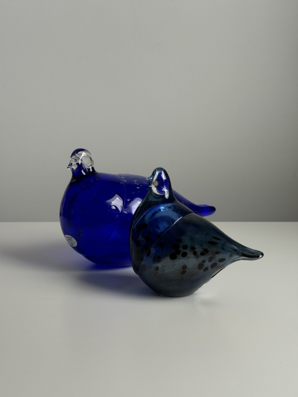 Handcrafted decorative glass bird sculpture /Finland