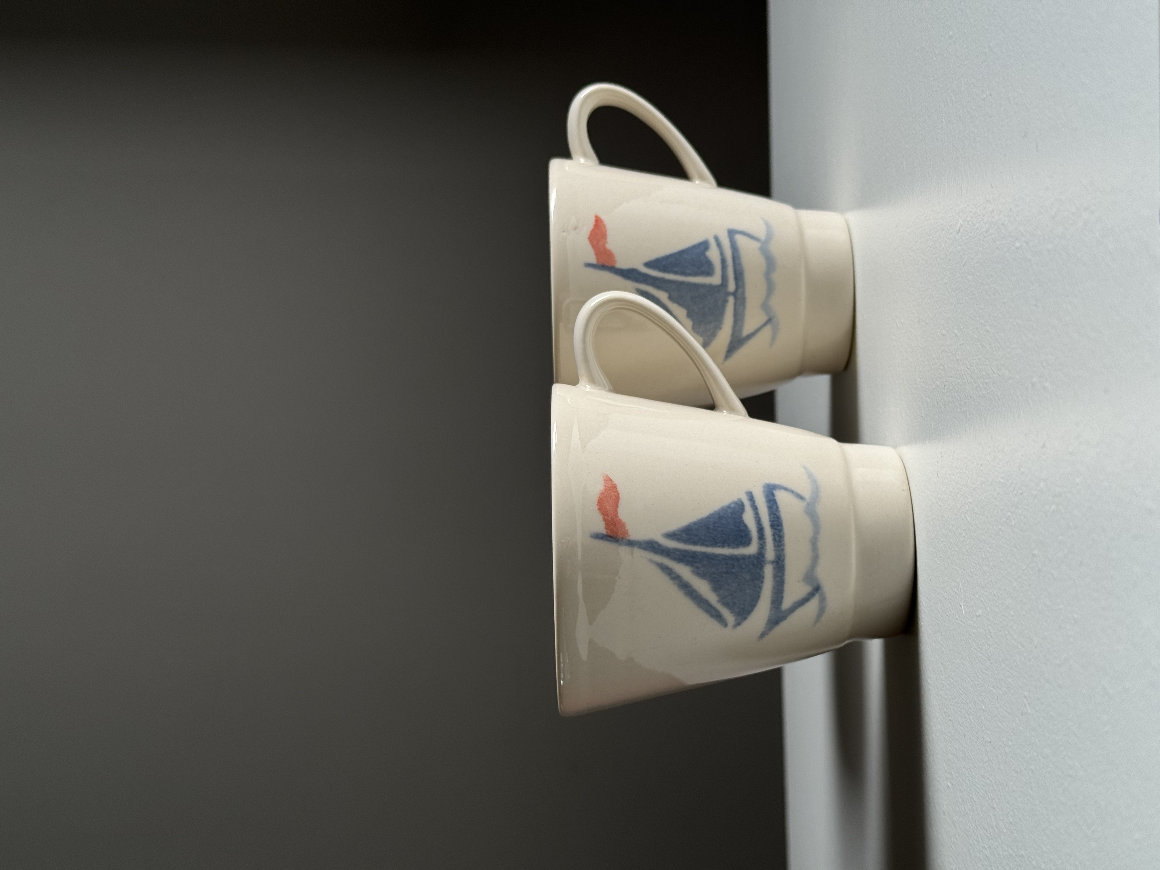 Vintage ceramic mug set by Pentik/Finland