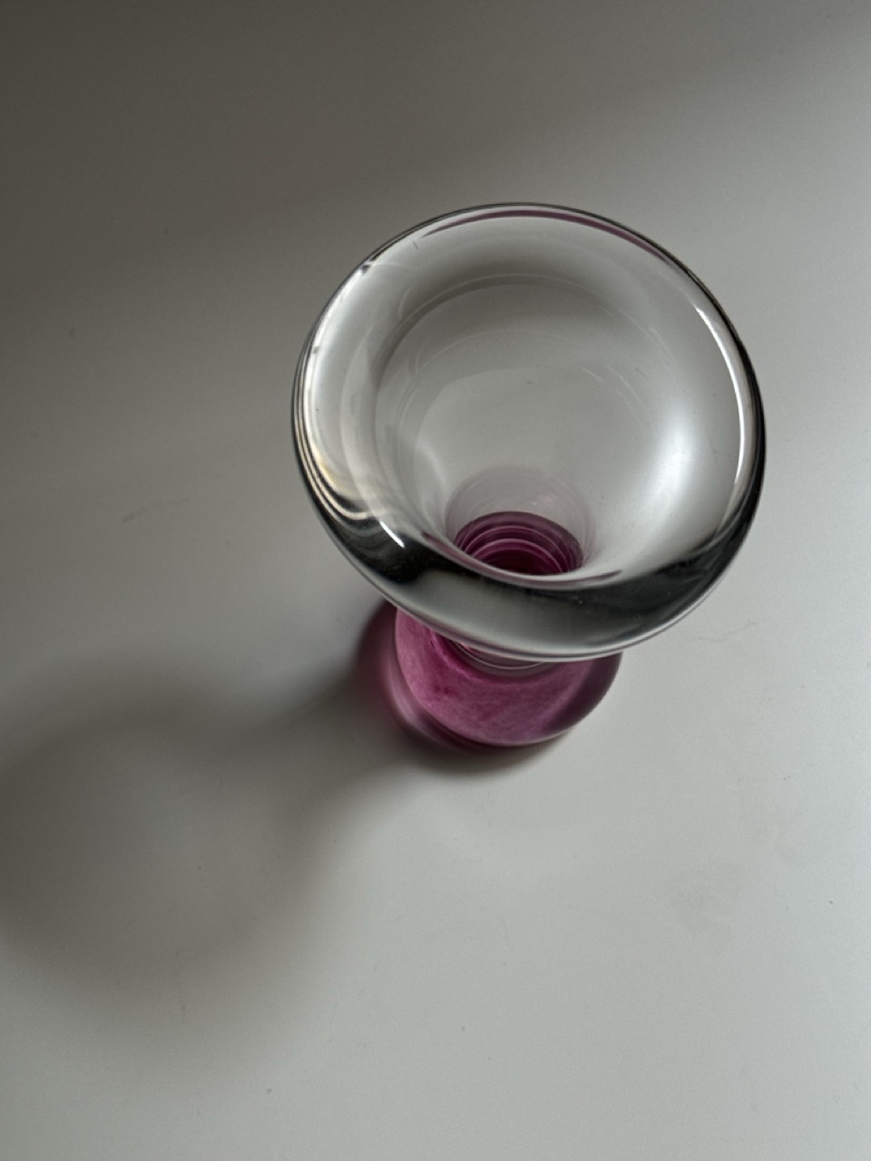 Handmade art glass vase, Scandinavia, 1970s