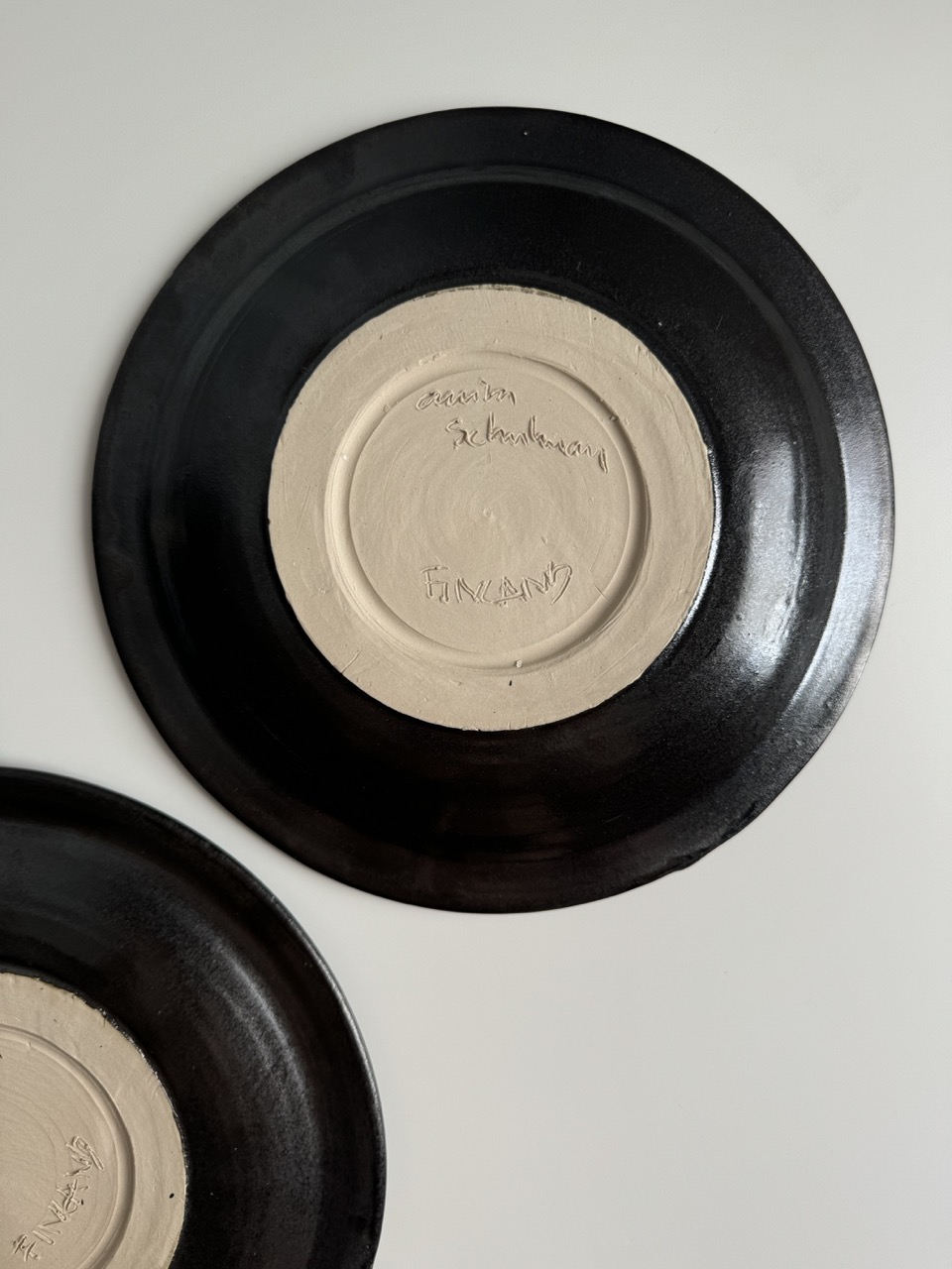 Handcrafted ceramic plates/ Finland