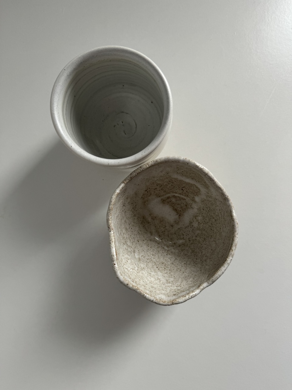 Handmade ceramic set / 2 bowls / Denmark